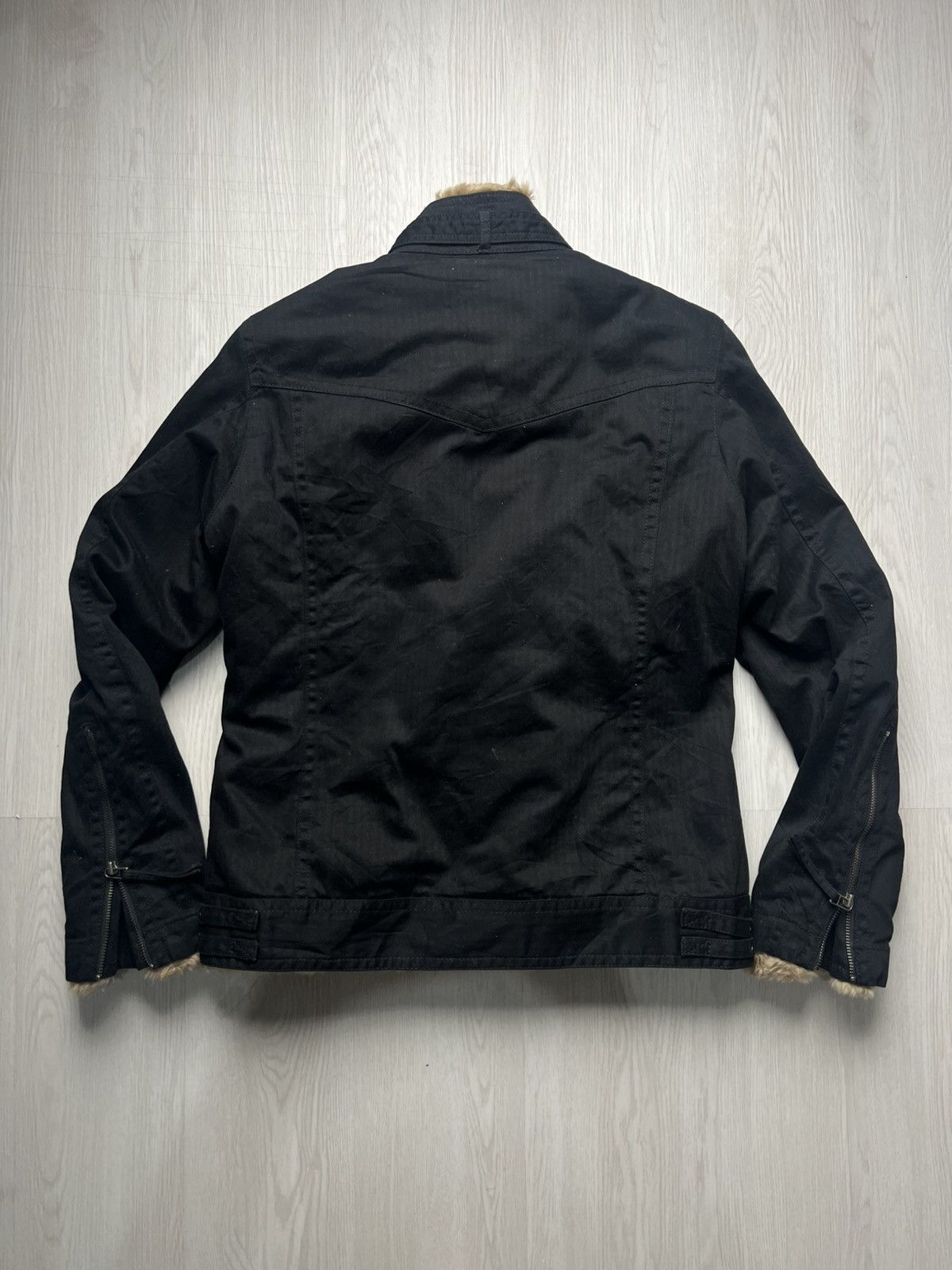 If Six Was Nine Nicole Club For Men Biker Fur Shearling Jacket LGB Style Size US M / EU 48-50 / 2 - 4 Thumbnail