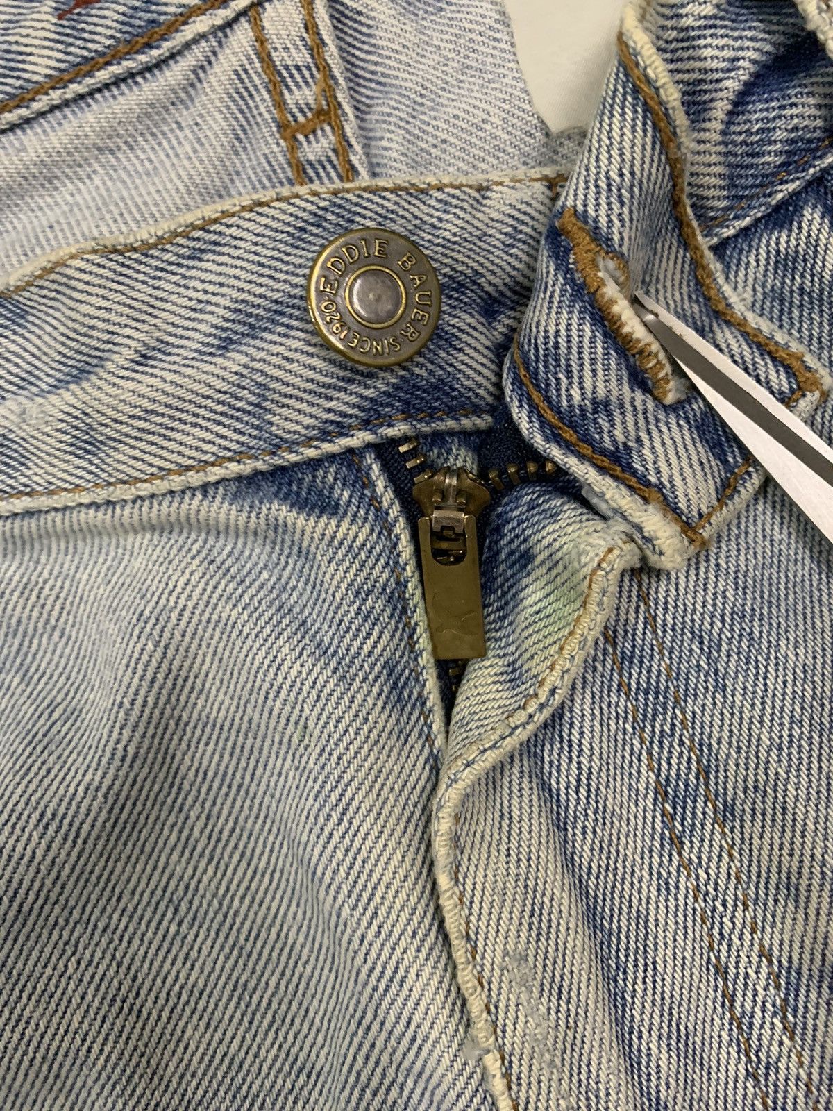 Eddie Bauer Vintage Y2K Eddie Bauer Pre Washed Baggy Loose Ripped Jeans Size US 34 / EU 50 - 4 Thumbnail