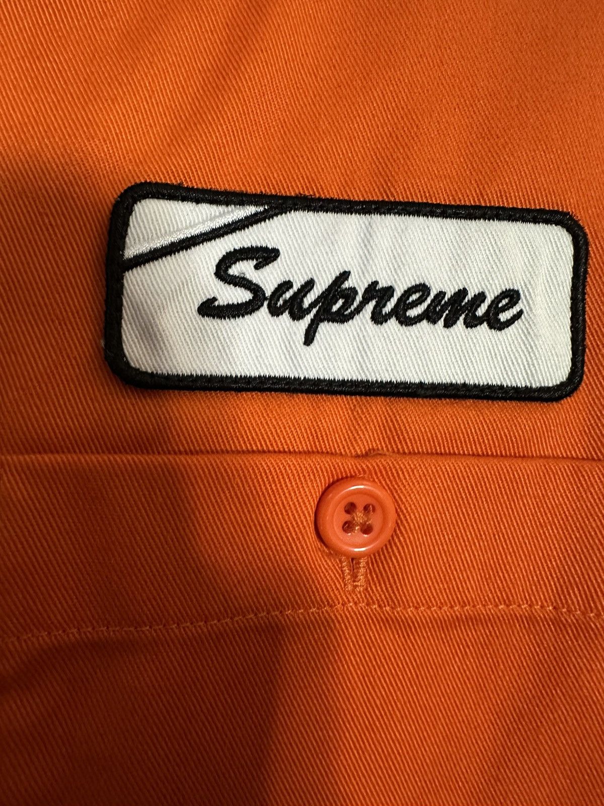 Supreme Supreme Dog (Snoopy) S/S Work Shirt - Orange, Medium Size US M / EU 48-50 / 2 - 4 Thumbnail