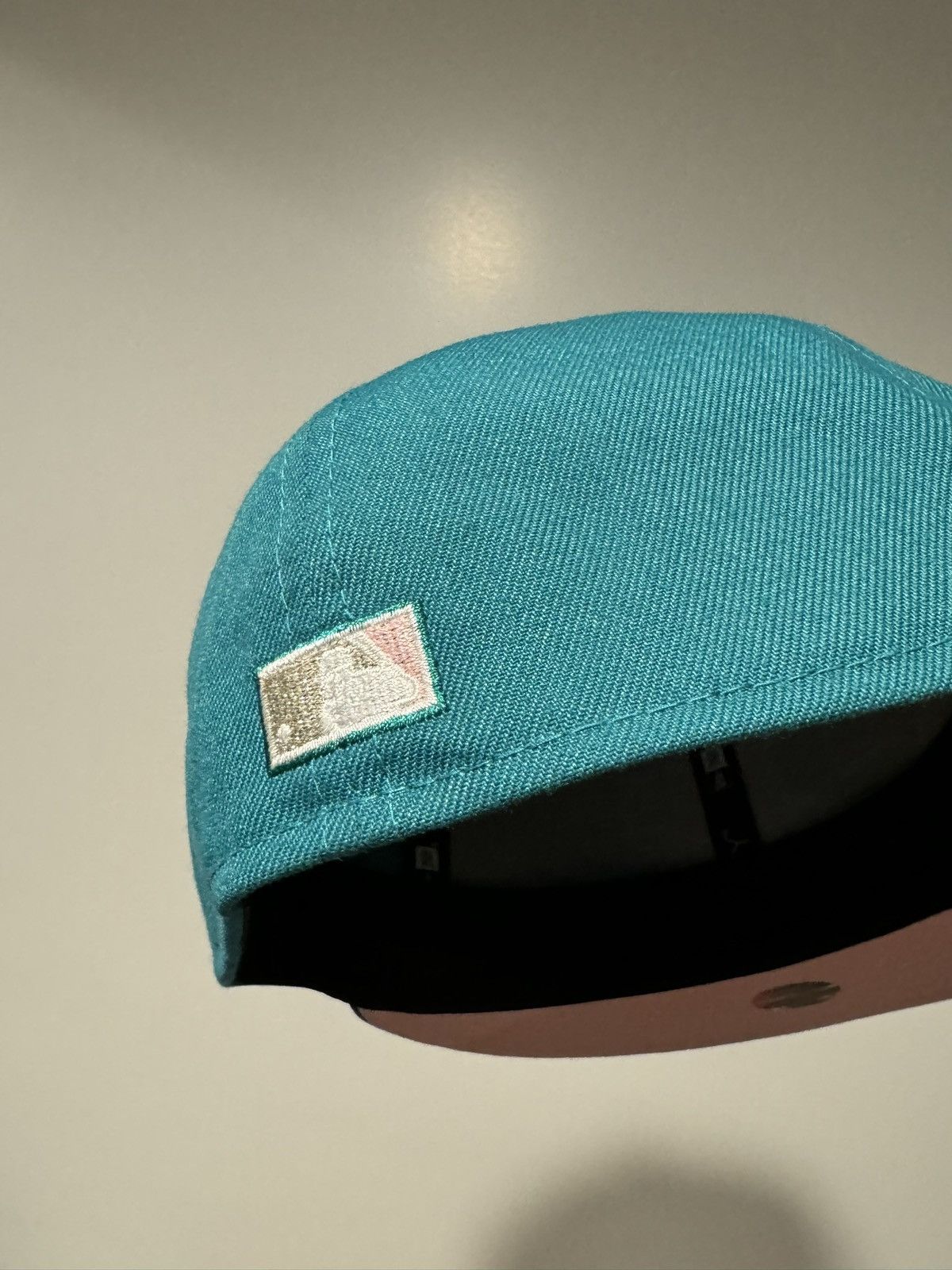 Hat Club × MyFitteds × New Era Hatclub Exclusive Myfitteds Oakland Athletics teal pinky 3/8 Size ONE SIZE - 3 Thumbnail