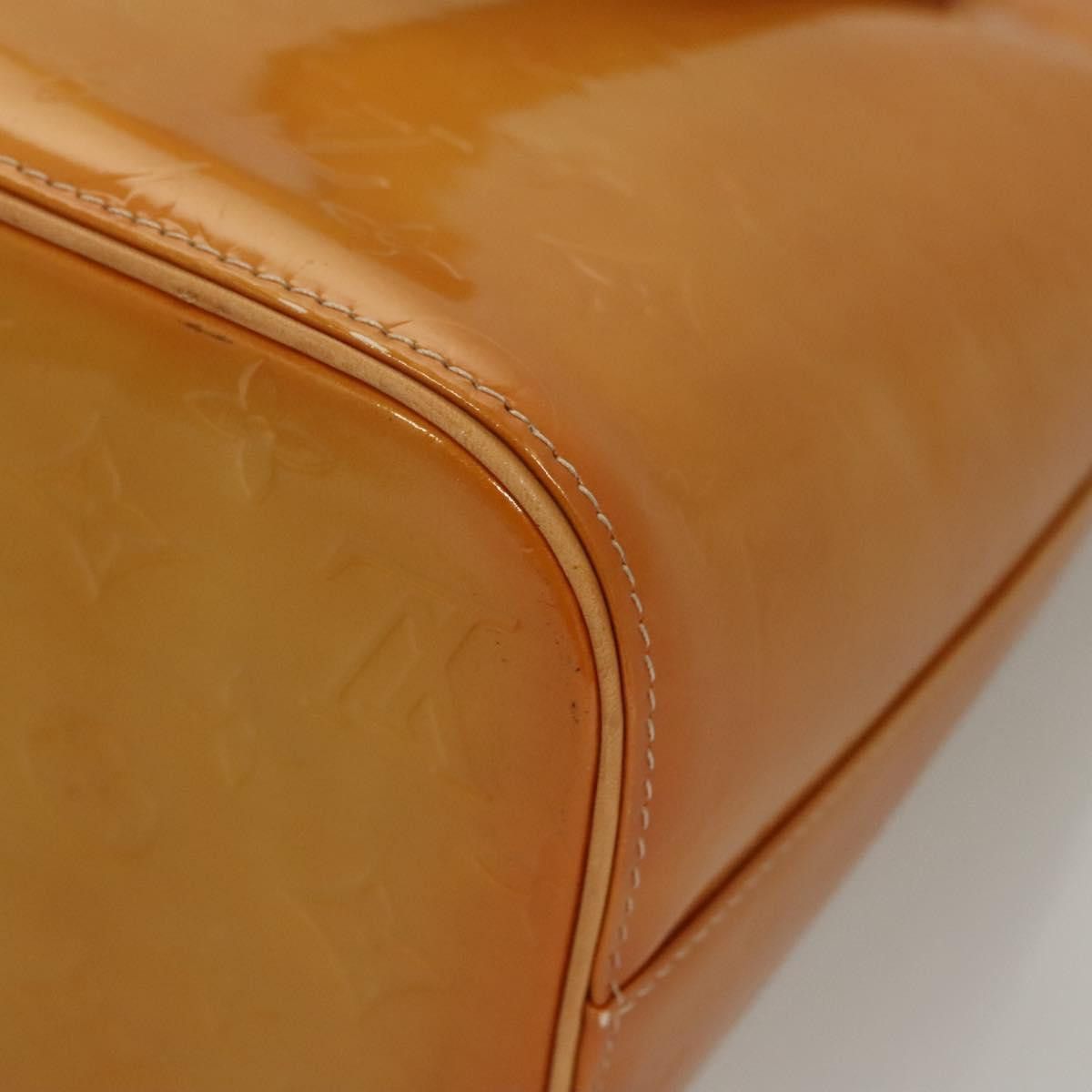 Louis Vuitton LOUIS VUITTON Monogram Vernis Houston Hand Bag Jaune M91121 Size ONE SIZE - 16 Thumbnail
