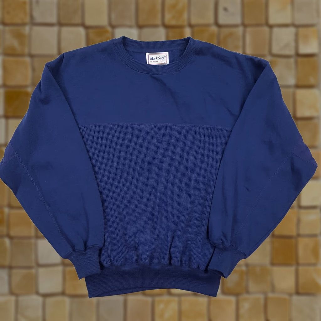 Vintage VINTAGE Navy Blue Knit Golf Men's Medium Pullover Crewneck Retro Sweatshirt Sweater Size US M / EU 48-50 / 2 - 1 Thumbnail