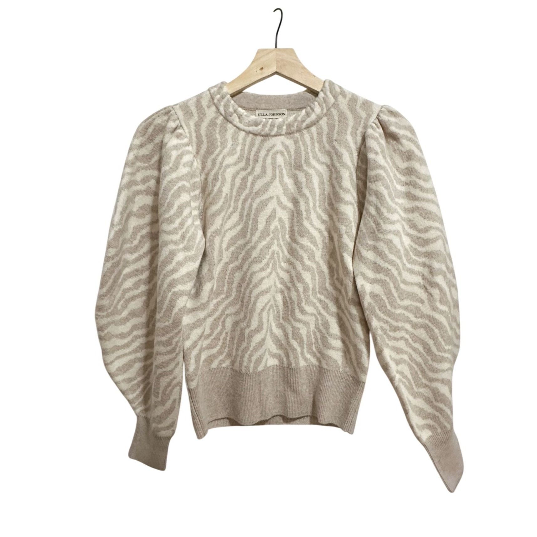 Ulla Johnson Ulla Johnson Massey Pullover Zebra Stripe Merino Wool Balloo Size XS / US 0-2 / IT 36-38 - 1 Thumbnail