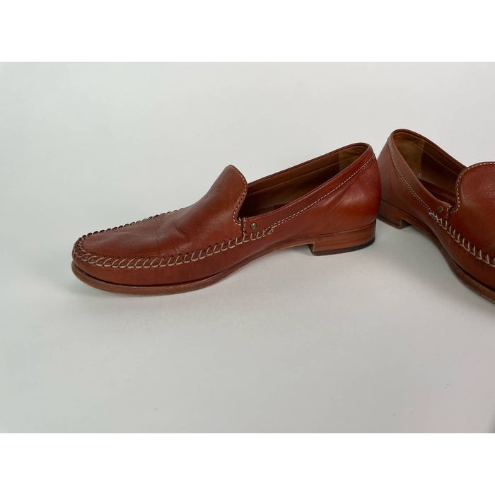 H.S. Trask H.S. Trask Seth Sheepskin Cognac Brown Leather Loafer