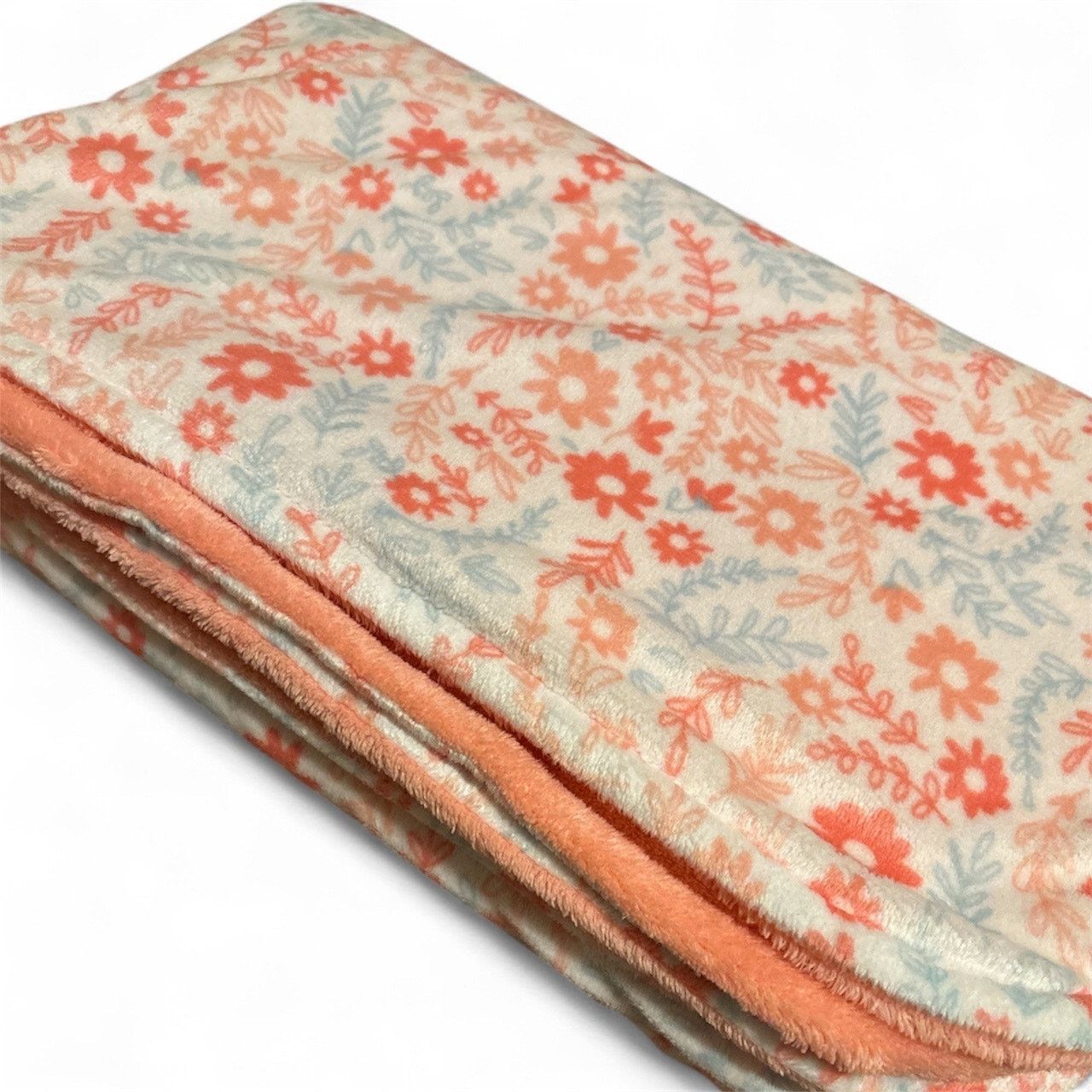 The Unbranded Brand Pink Floral Baby Blanket 30" x 40" Size ONE SIZE - 1 Thumbnail