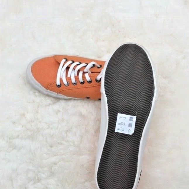 SeaVees VINTAGE SeaVees Monterey Sneakers - Women's Size 5 Athletic Canvas Shoes Orange Tangerine 80s Size US 5 / IT 35 - 6 Thumbnail