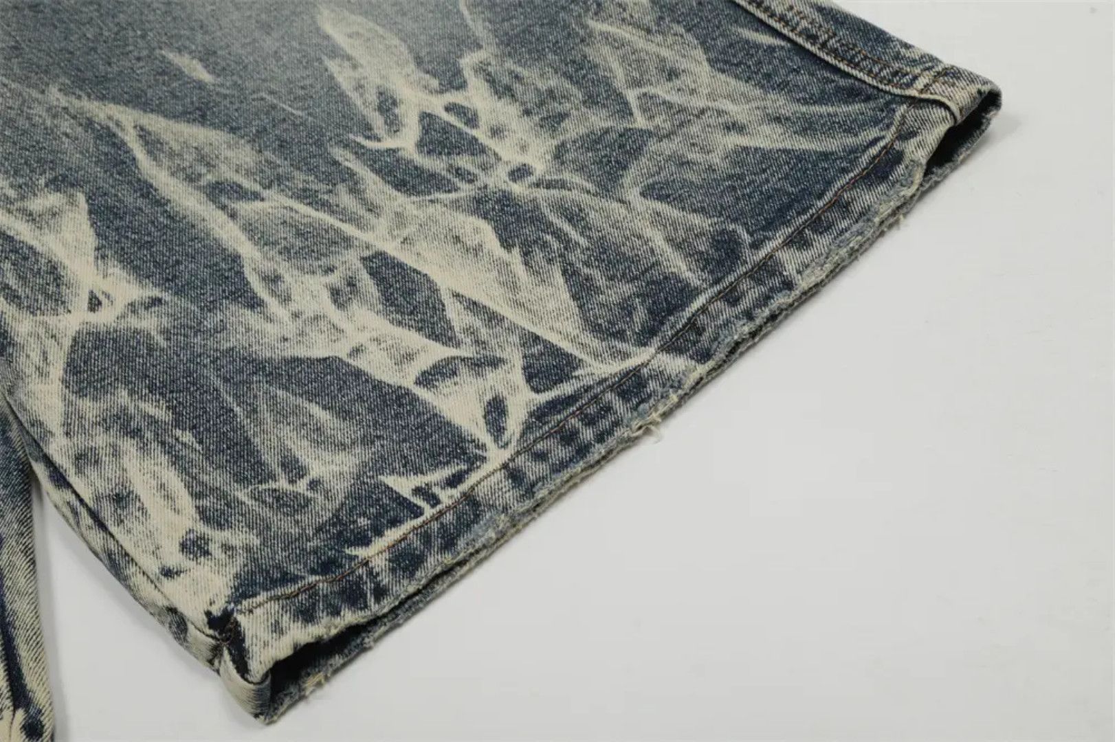 Japanese Brand Washed Denim Jorts Streetwear Size US 29 - 3 Thumbnail