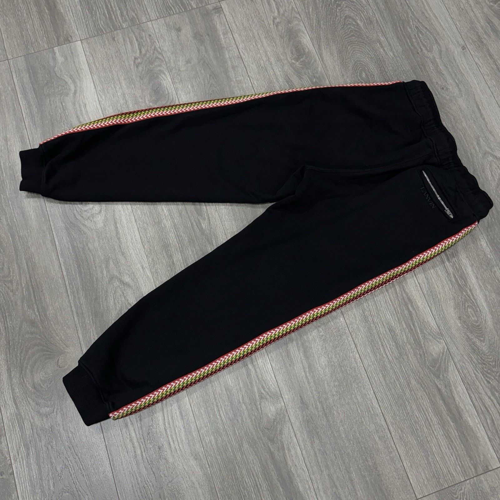 Lanvin Lanvin Curb Lace Sweatpants ' Black Multi Color ' | GREAT! Size US 33 - 8 Thumbnail