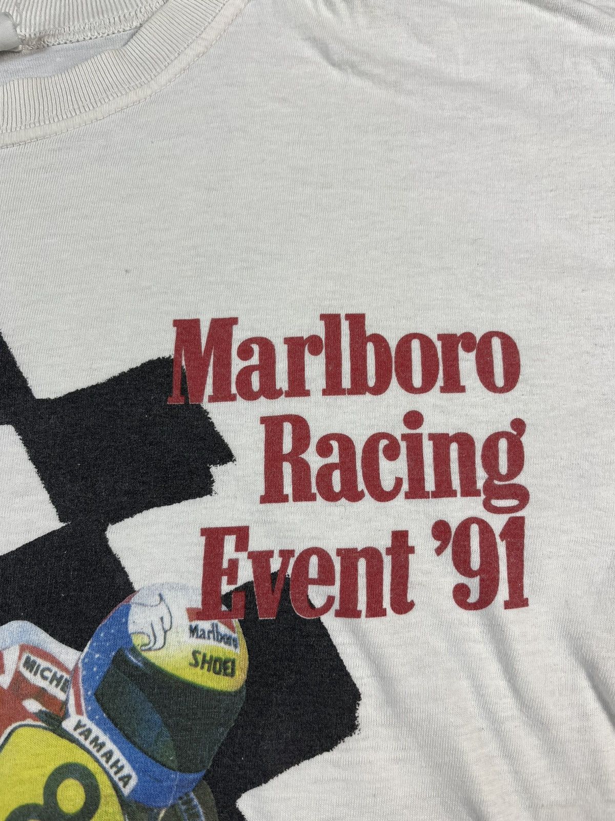 Marlboro Vintage Marlboro Racing Event 91 Moto Tee Size US XL / EU 56 / 4 - 5 Thumbnail