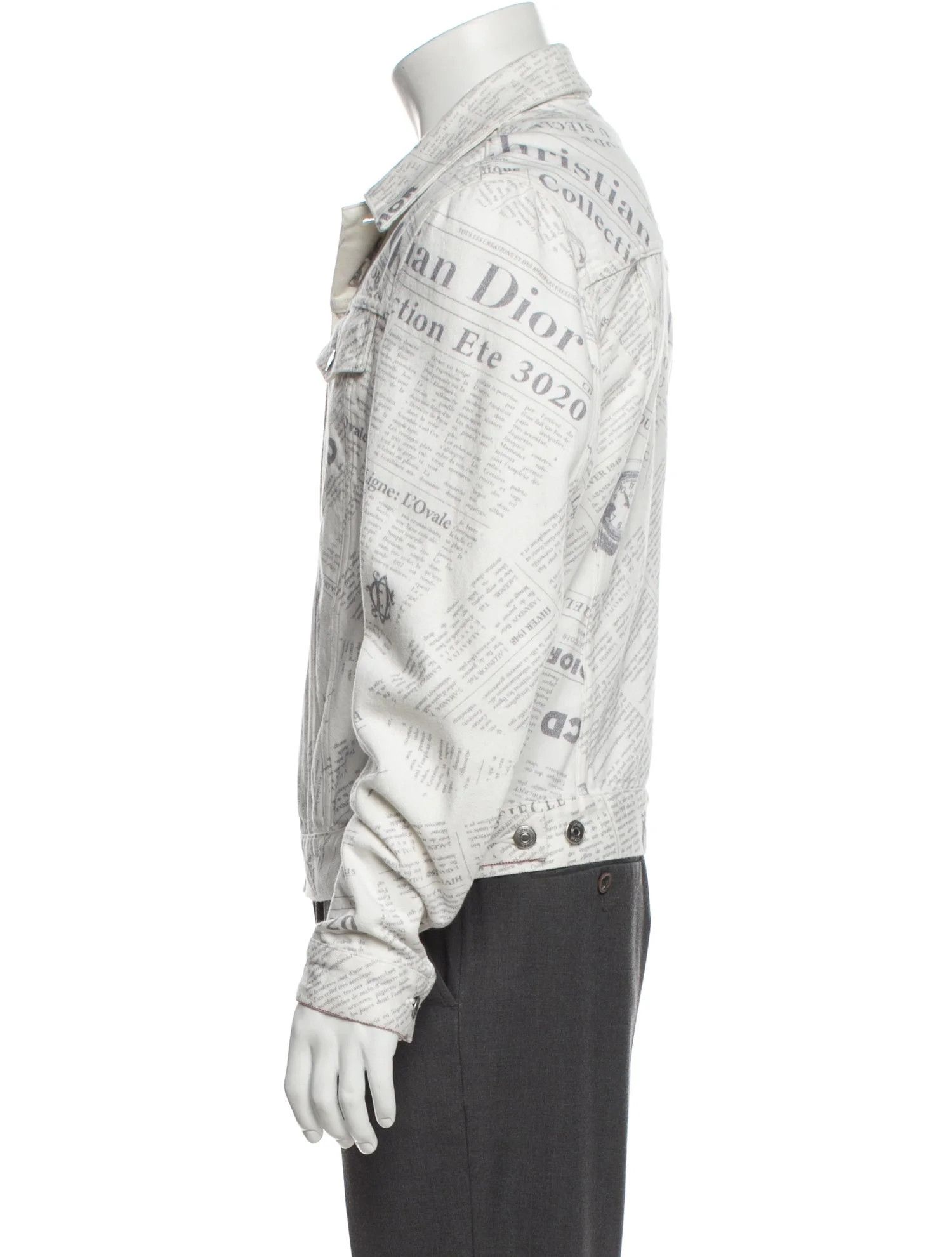 Daniel Arsham × Dior Dior x Daniel Arsham Newspaper Print Denim Jacket Size US M / EU 48-50 / 2 - 3 Thumbnail