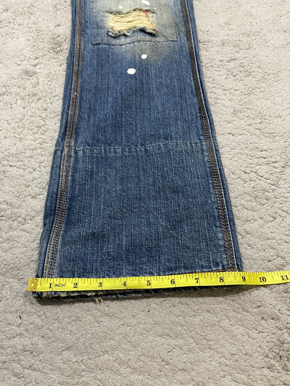 Junya Watanabe Back Vintage Distressed Patchwork Denim like Junya Watanabe Size US 32 / EU 48 - 23 Thumbnail