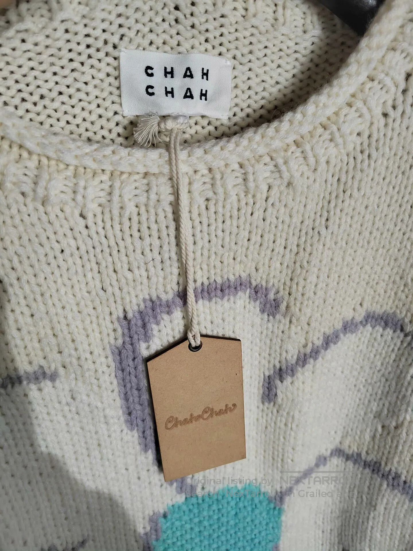 Japanese Brand ChahChah Floral Sweater for Fall/Winter. Size L / US 10 / IT 46 - 3 Thumbnail