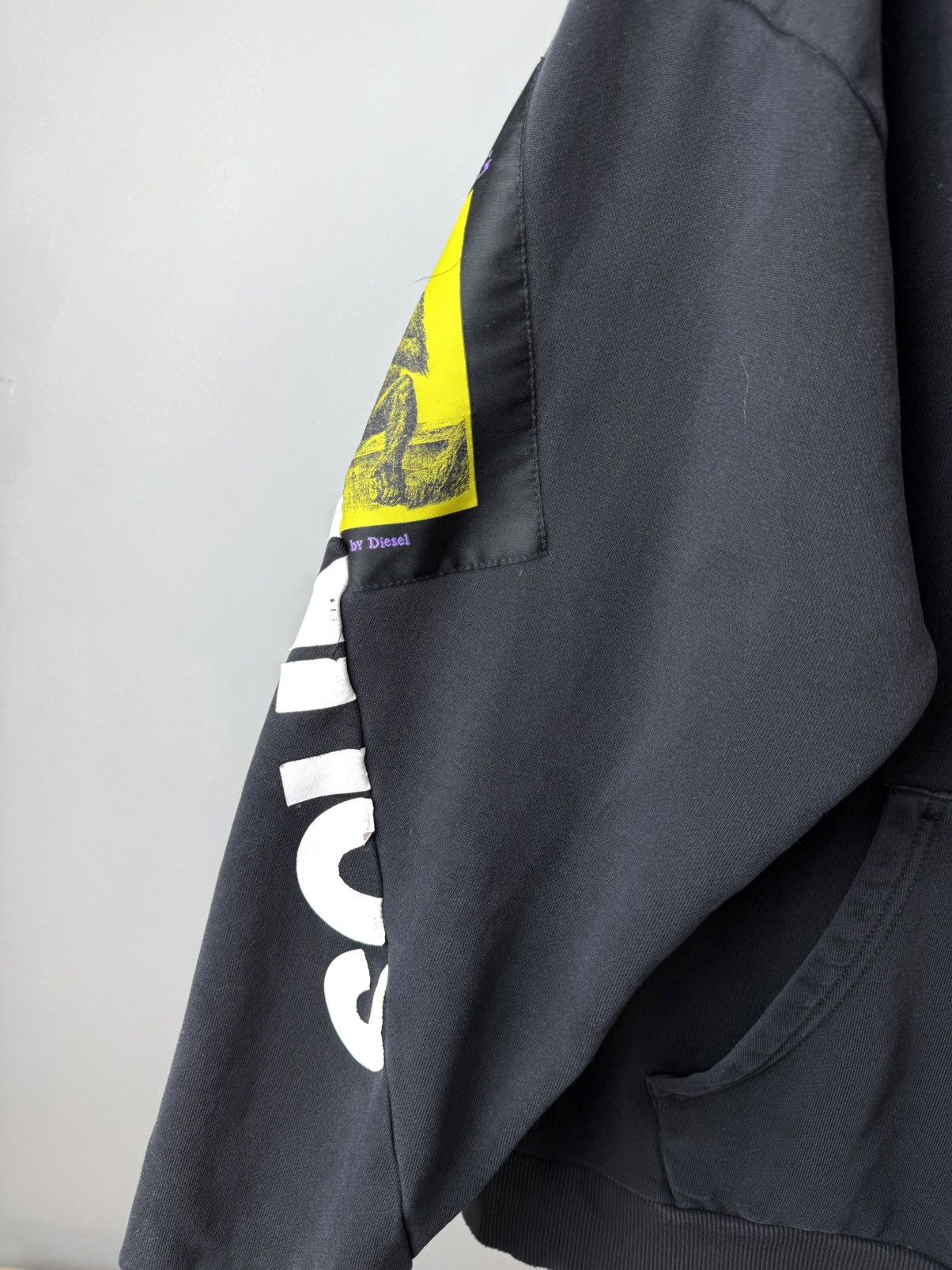 Diesel 💥 Rare! Patchwork Diesel Archive Hoodie Avant Garde Hype Size US M / EU 48-50 / 2 - 4 Thumbnail