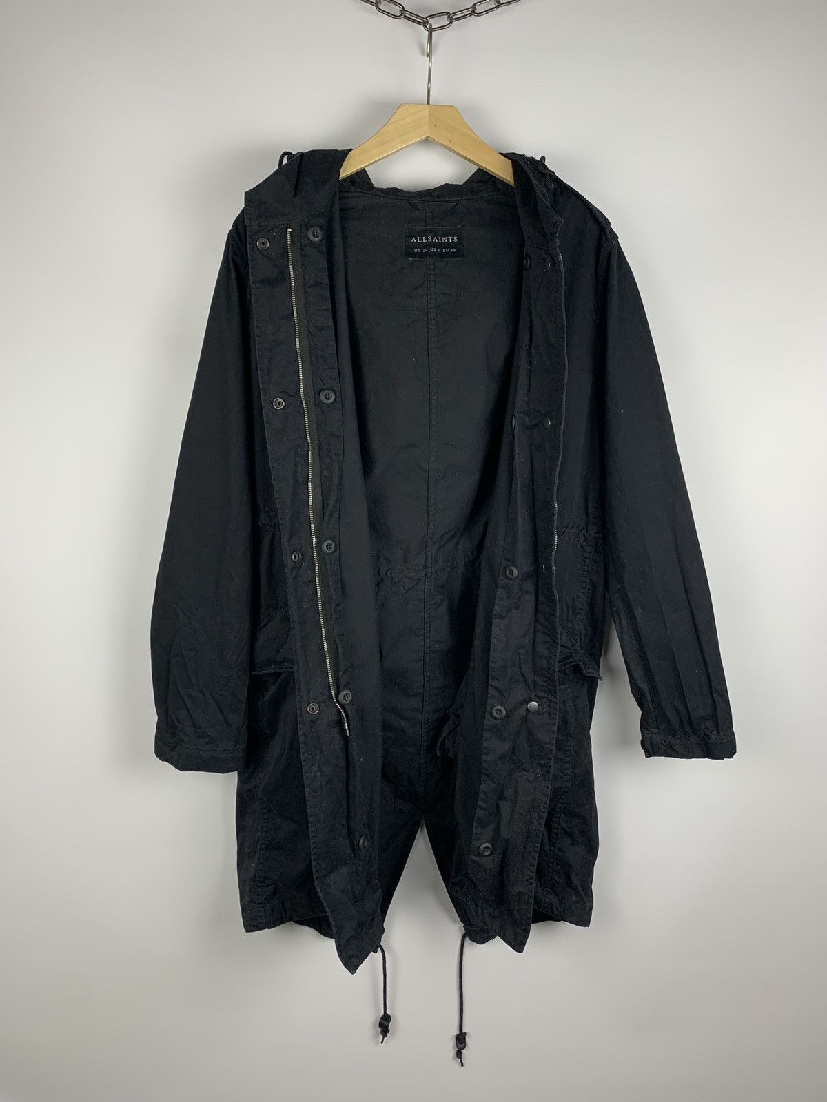 Allsaints Allsaints Caden Parka Coat Jacket Women’s Size 10 Black Top Size M / US 6-8 / IT 42-44 - 14 Thumbnail
