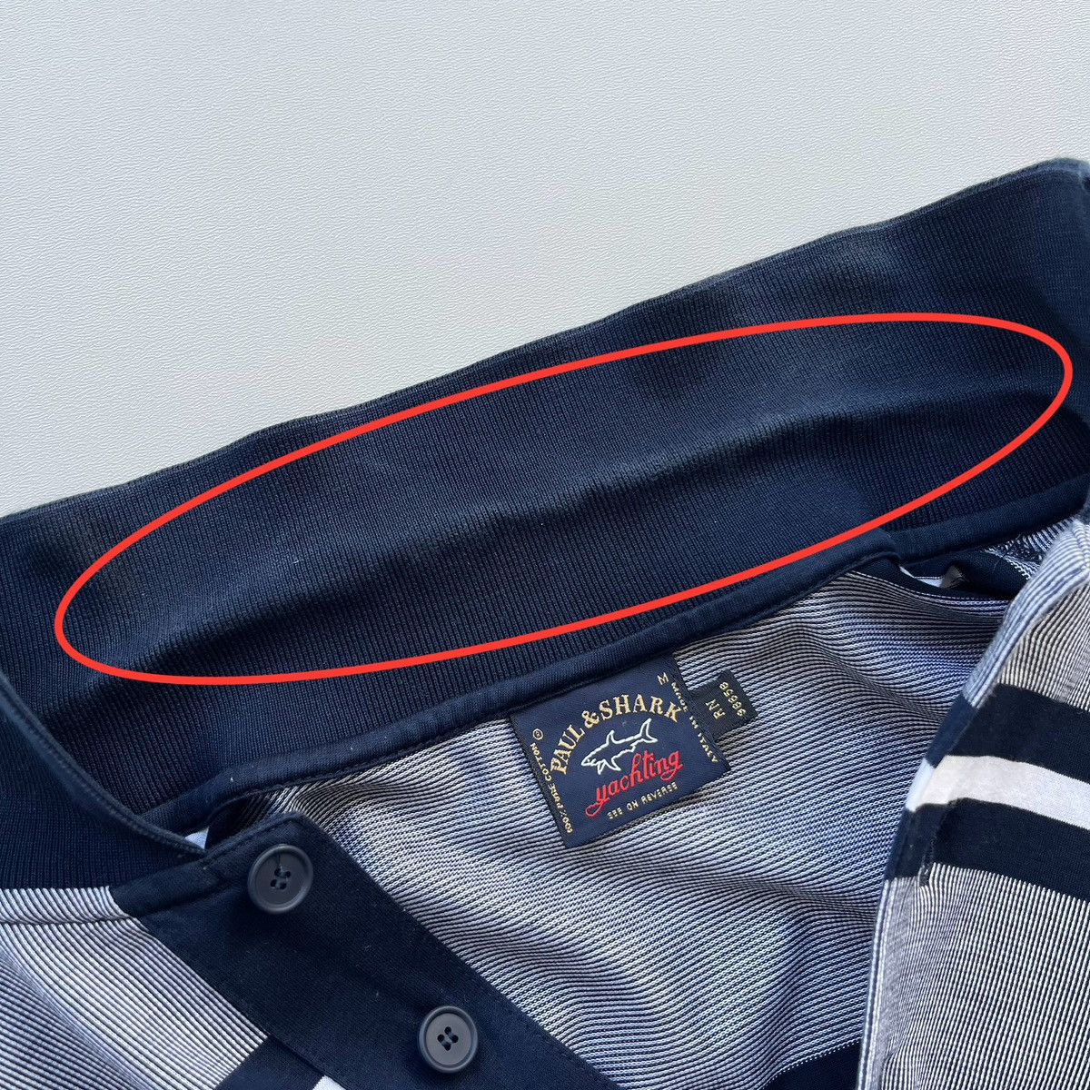 Paul & Shark × Vintage Paul & Shark Yachting Vintage Stripe Pure Cotton Polo Shirt Size US M / EU 48-50 / 2 - 9 Thumbnail