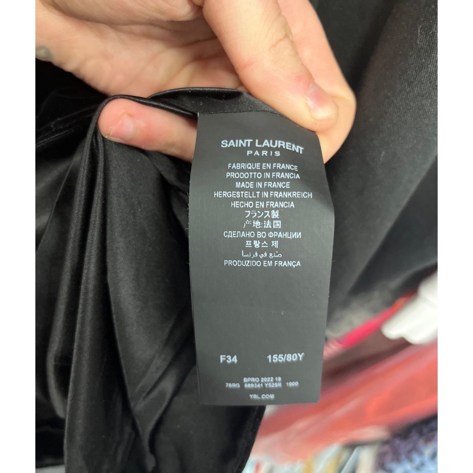 Saint Laurent Paris Saint Laurent Black Crystal Embellished Dress Sz.34XS Size XS / US 0-2 / IT 36-38 - 6 Thumbnail