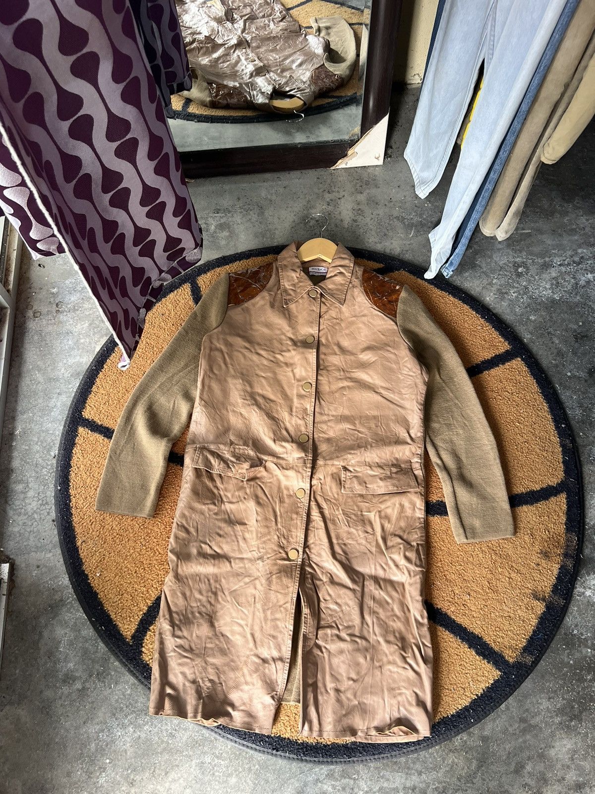 MAX&Co. 🔥Made in Italy Max & Co. Tricot Goat Leather Jacket Size S / US 4 / IT 40 - 2 Thumbnail