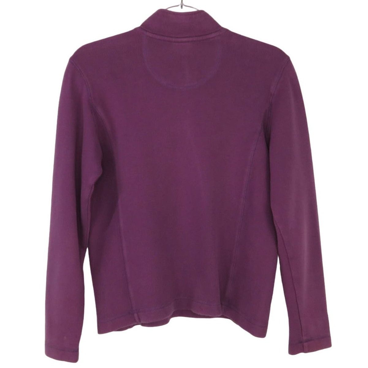 L.L. Bean L.L. Bean Purple Knit Quarter Zip Pullover Sweater Medium Size M / US 6-8 / IT 42-44 - 2 Thumbnail