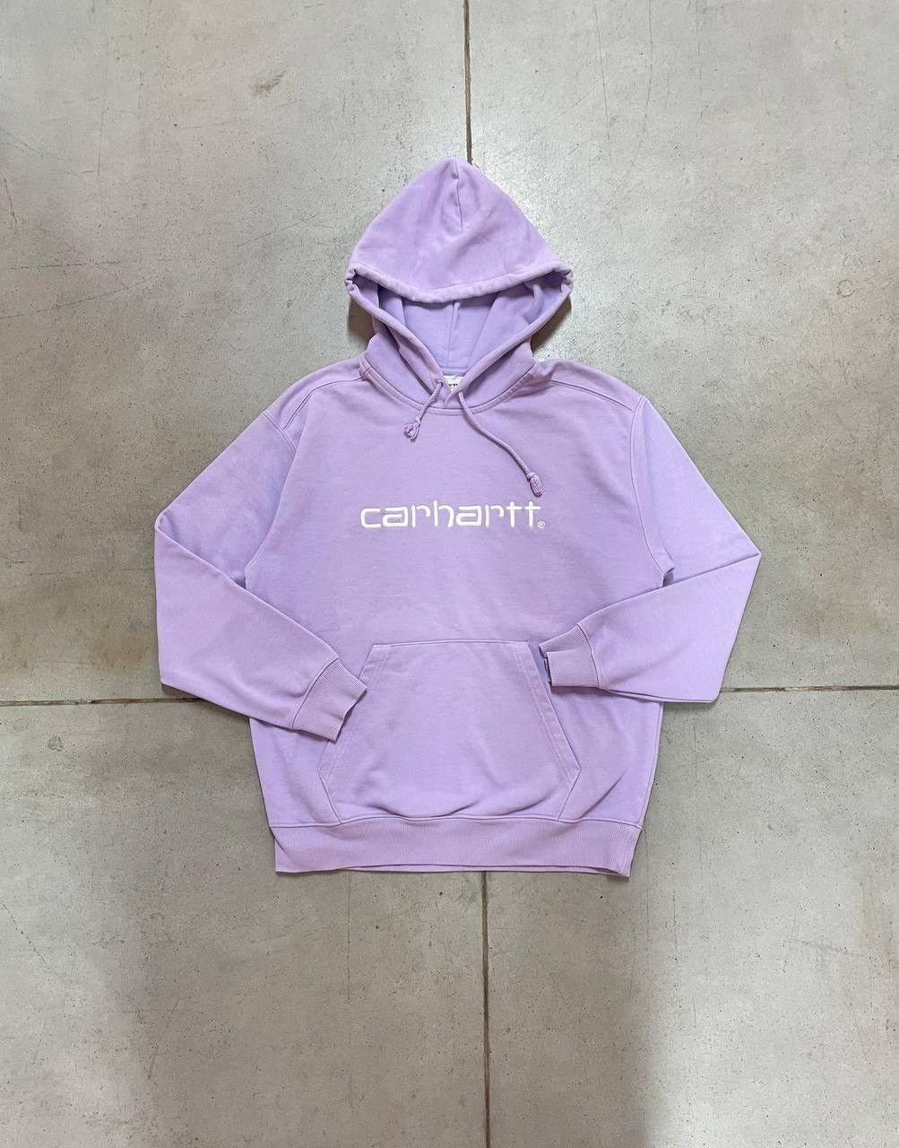 RARE Clr Baby Pink Vintage Carhartt Hoodie Embroidered Logo