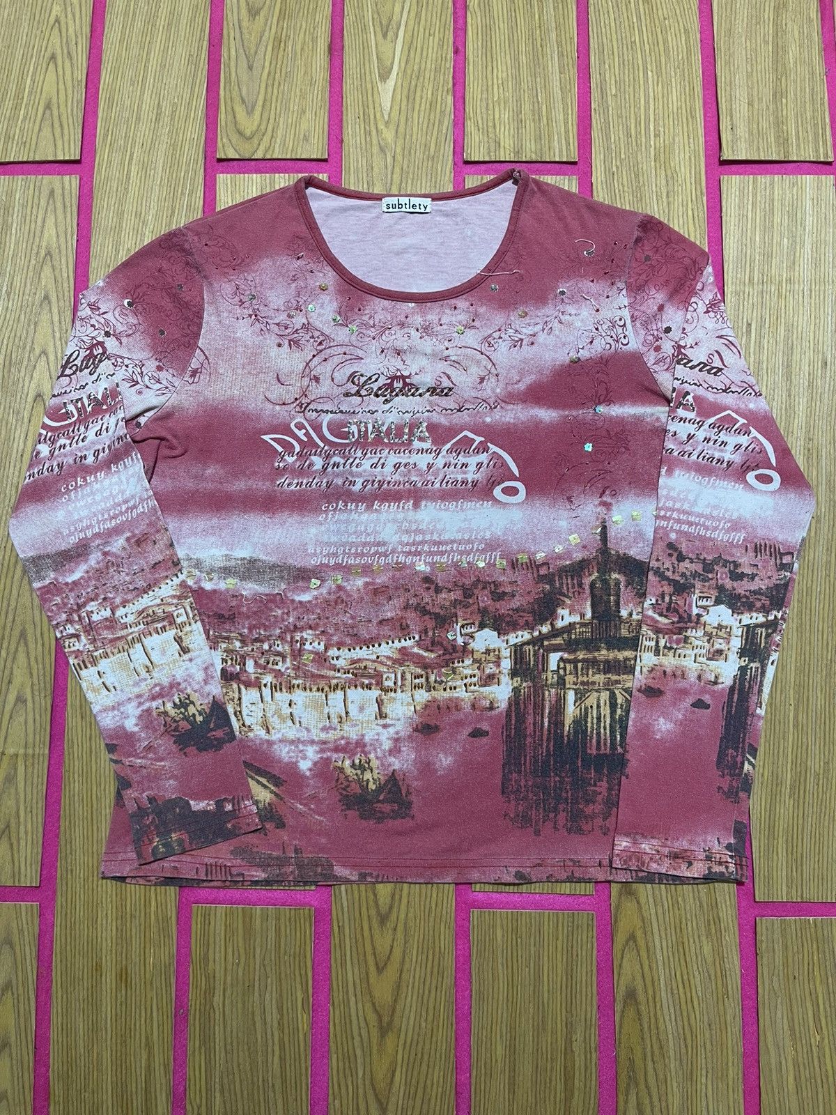 If Six Was Nine Y2K SUBTLETY long sthirt design rare vintage style Size US M / EU 48-50 / 2 - 1 Thumbnail