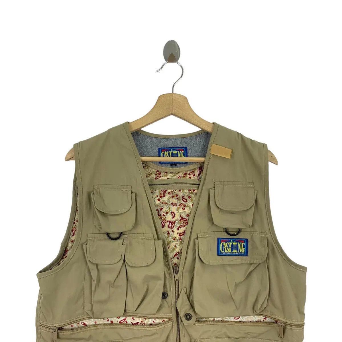 Vintage Vintage CASTING PAISLEY Outdoor Fishing Technical Vest Size US L / EU 52-54 / 3 - 2 Thumbnail