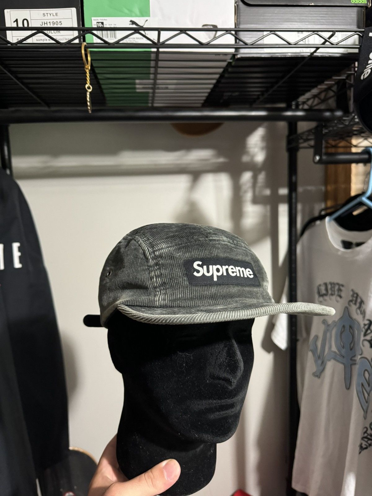 Supreme Supreme Corduroy Camp Cap Grey Size ONE SIZE - 1 Thumbnail