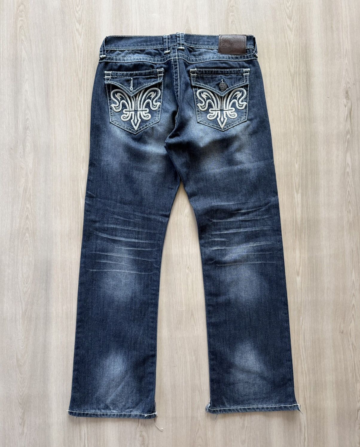 Vintage Vtg Y2K Archaic Premium Jeans Le Fleur Embroidered Sz 34 Size US 34 / EU 50 - 1 Thumbnail