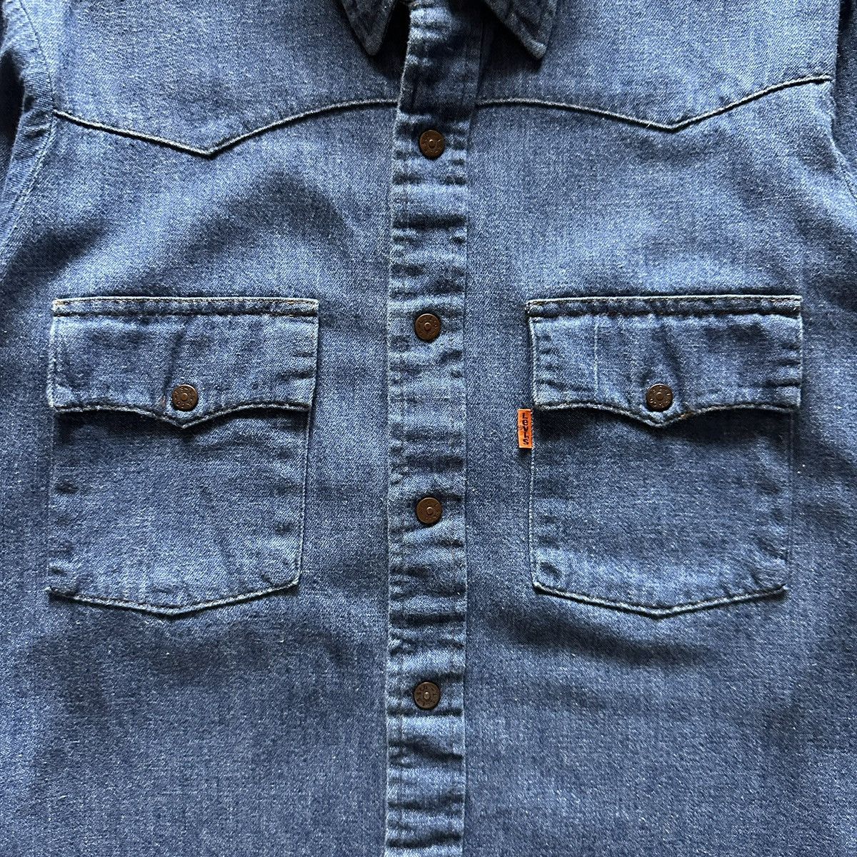 Levi's vintage 70s levis orange tab chambray shirt Size US S / EU 44-46 / 1 - 2 Thumbnail