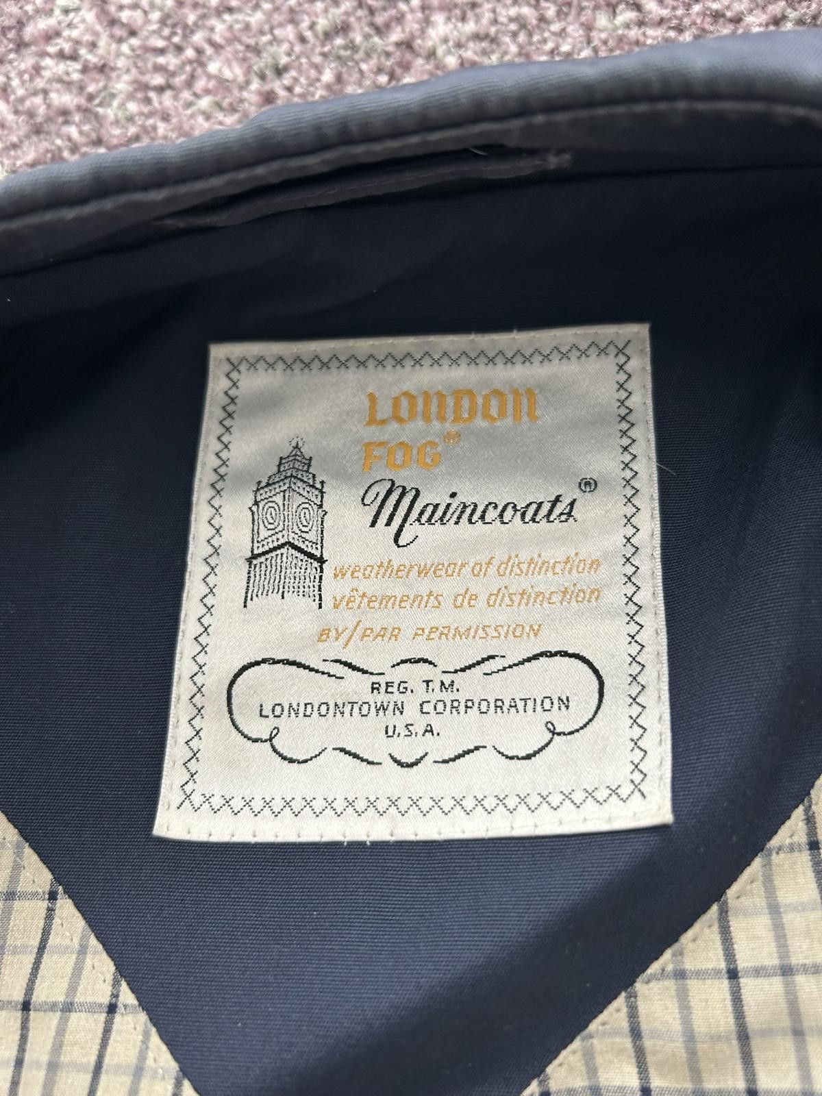 London Fog London Fog Men's Navy Blue Trench Coat Size 42R Size US L / EU 52-54 / 3 - 5 Thumbnail