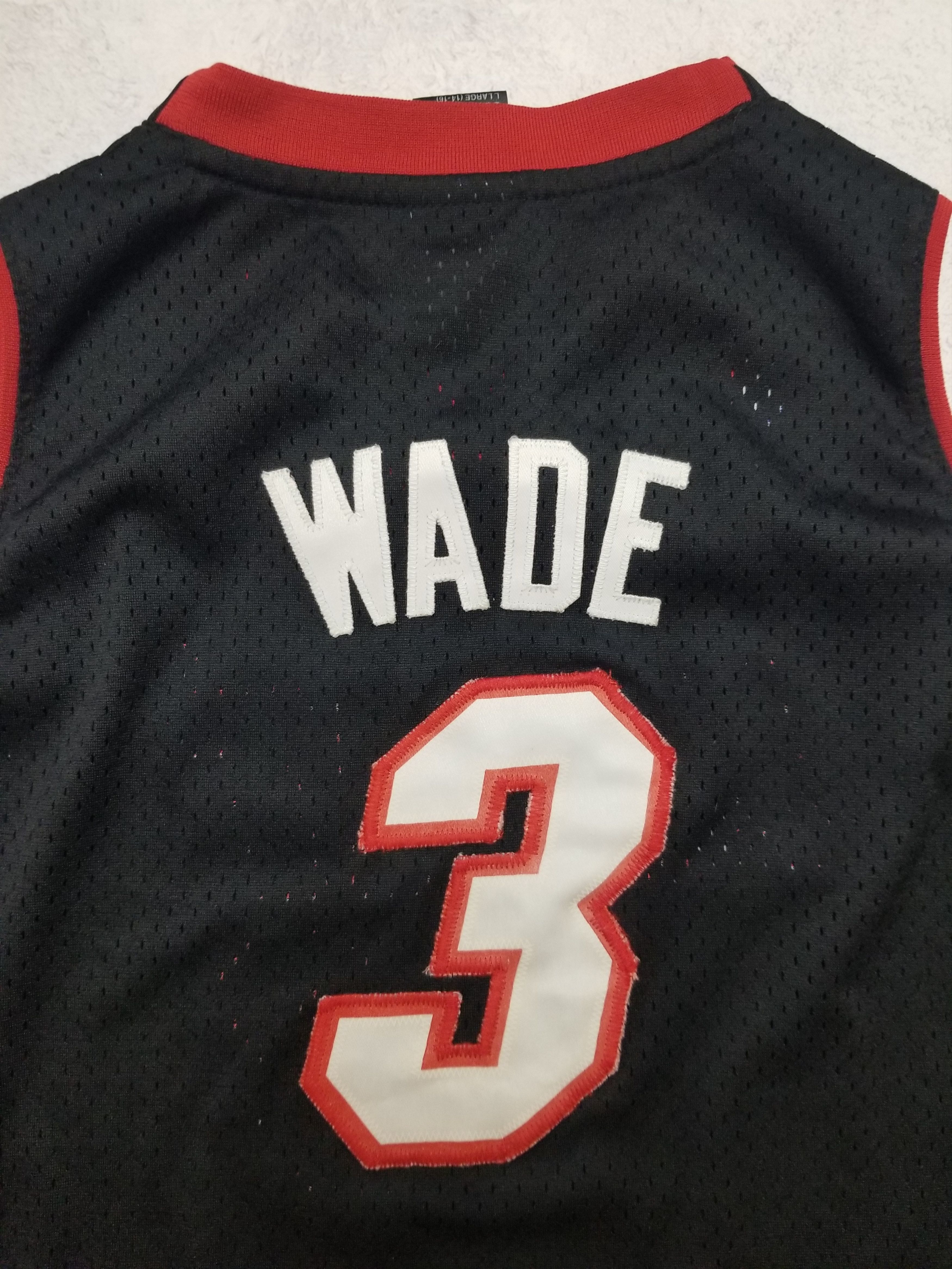 Adidas Miami Heat Wade NBA Swingman Jersey Youth L 14-16 Men's 2XS Size US XXS / EU 40 - 9 Thumbnail