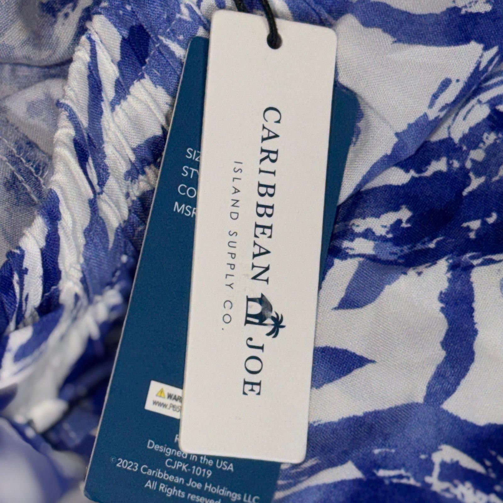 Other Caribbean Joe Women's Medium Blue and White Shorts NWT Size ONE SIZE - 6 Thumbnail
