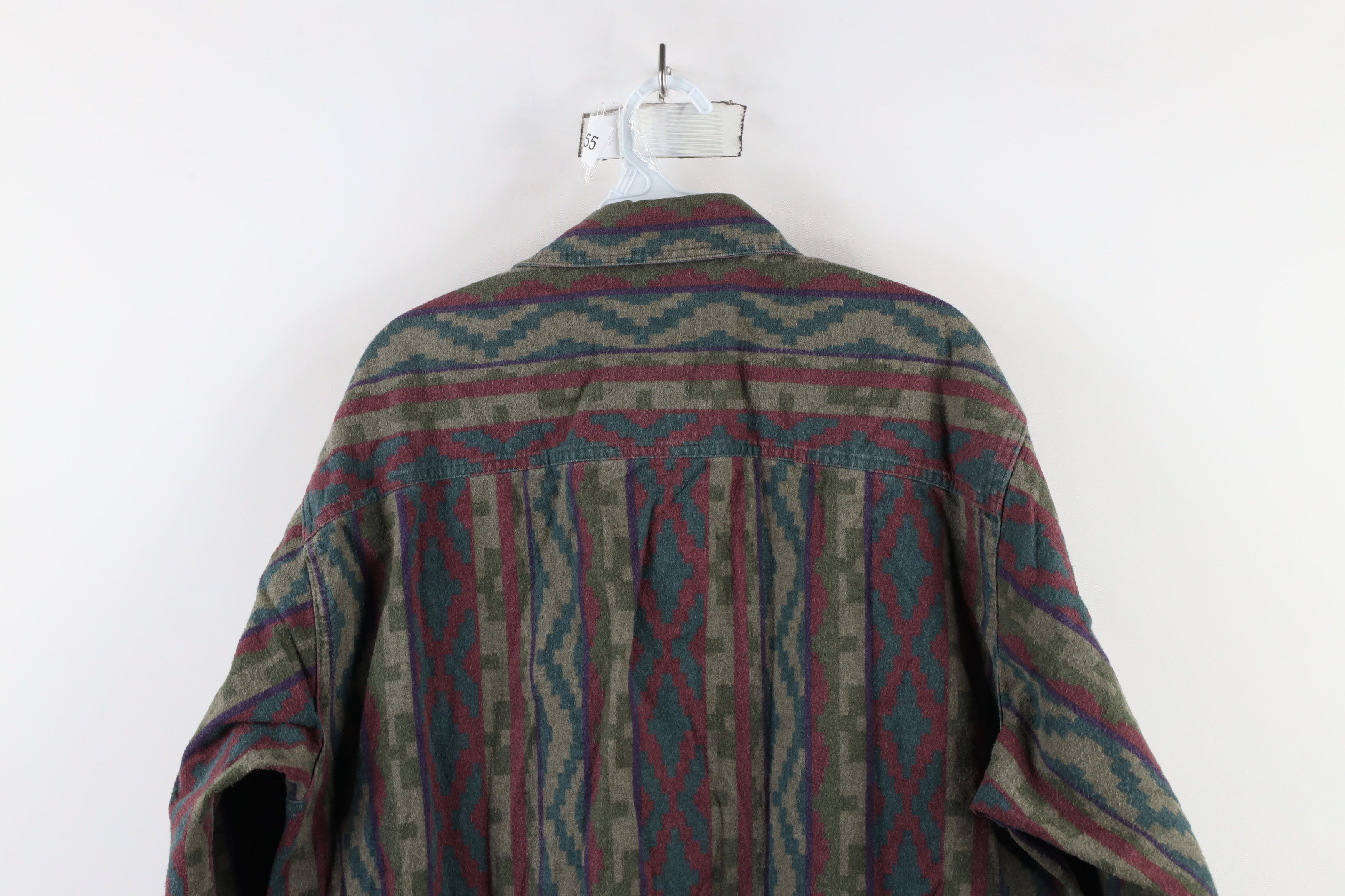 Vintage × Woolrich Woolen Mills Vintage 90s Woolrich Southwestern Chamois Cloth Button Shirt Size US L / EU 52-54 / 3 - 11 Thumbnail