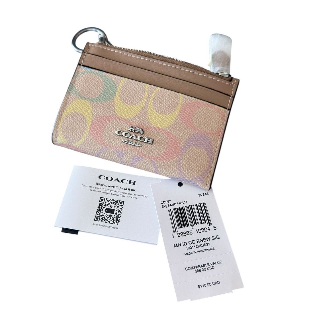 Coach Coach Mini Skinny Id Window Case with key ring Size ONE SIZE - 8 Thumbnail