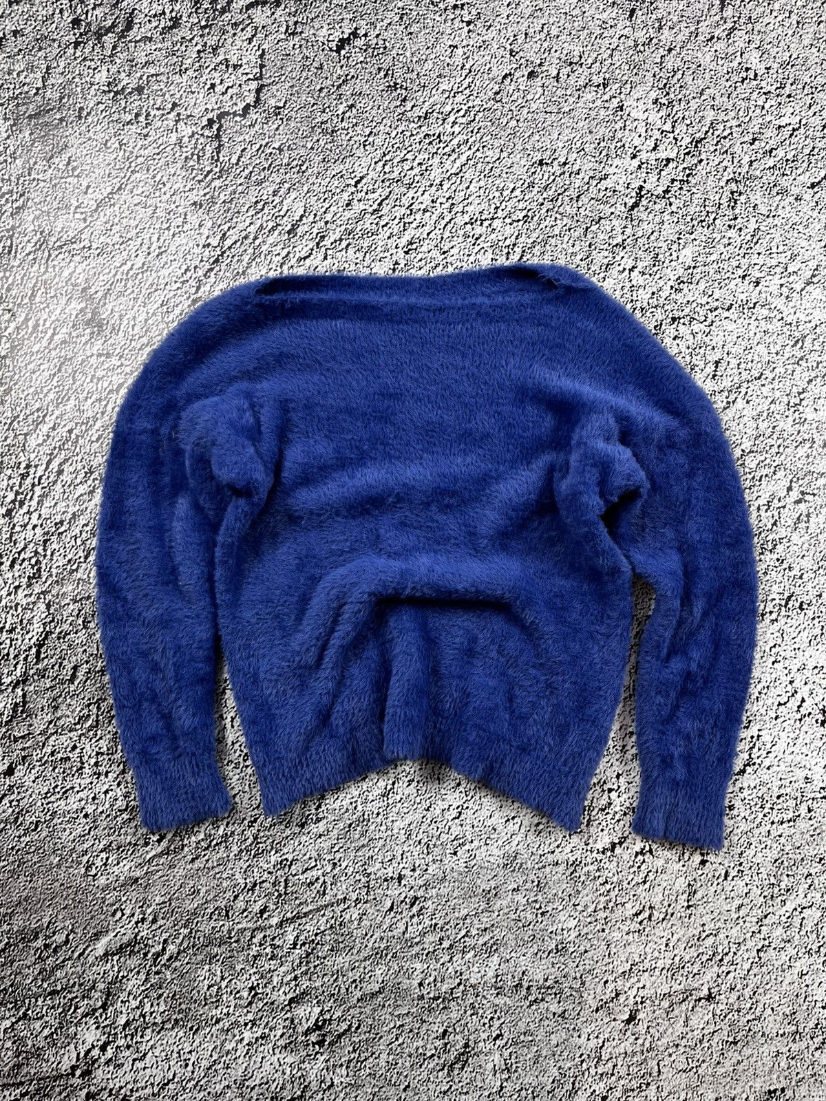 Vintage Vintage Y2K Fuzzy plush faux mohair neck sweater pullover Size M / US 6-8 / IT 42-44 - 1 Thumbnail