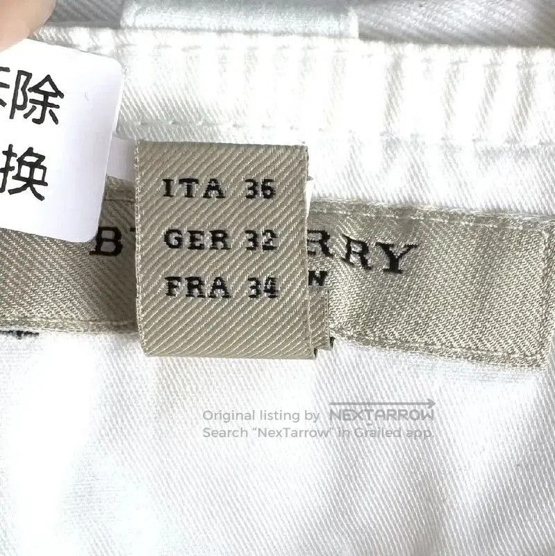Burberry Burberry White Cotton Skirt for Women. Size 23" - 4 Thumbnail