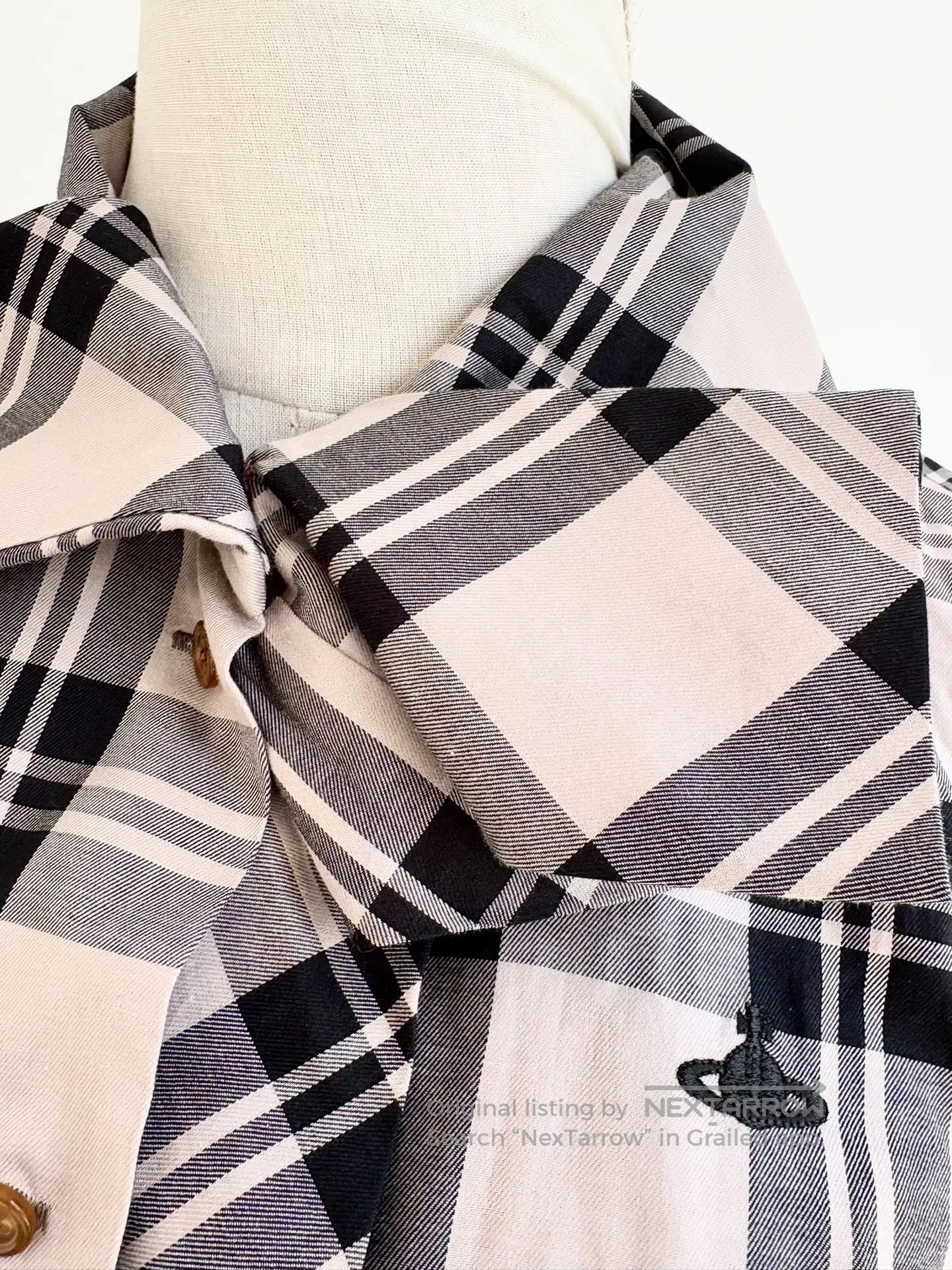 Vivienne Westwood Vivienne Westwood Vintage Beige Plaid Shirt. Size M / US 6-8 / IT 42-44 - 6 Thumbnail