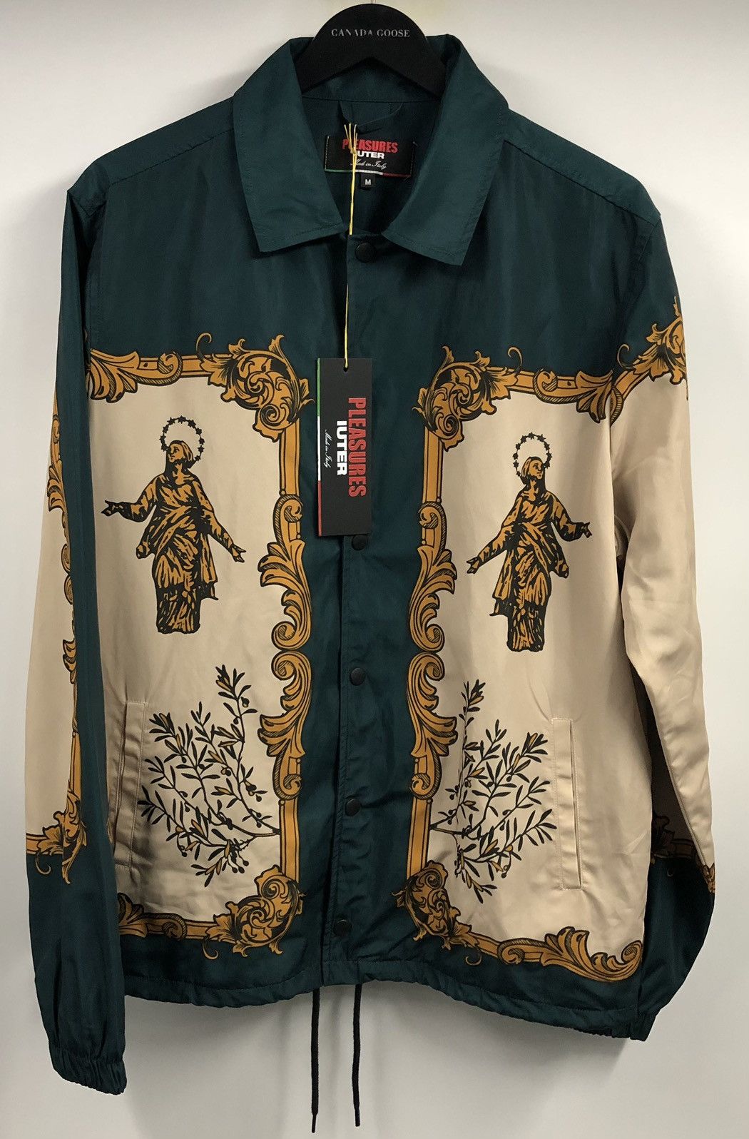 Pleasures Pleasures Iuter Lorenzo Green Coach Jacket Medium Size US M / EU 48-50 / 2 - 2 Thumbnail