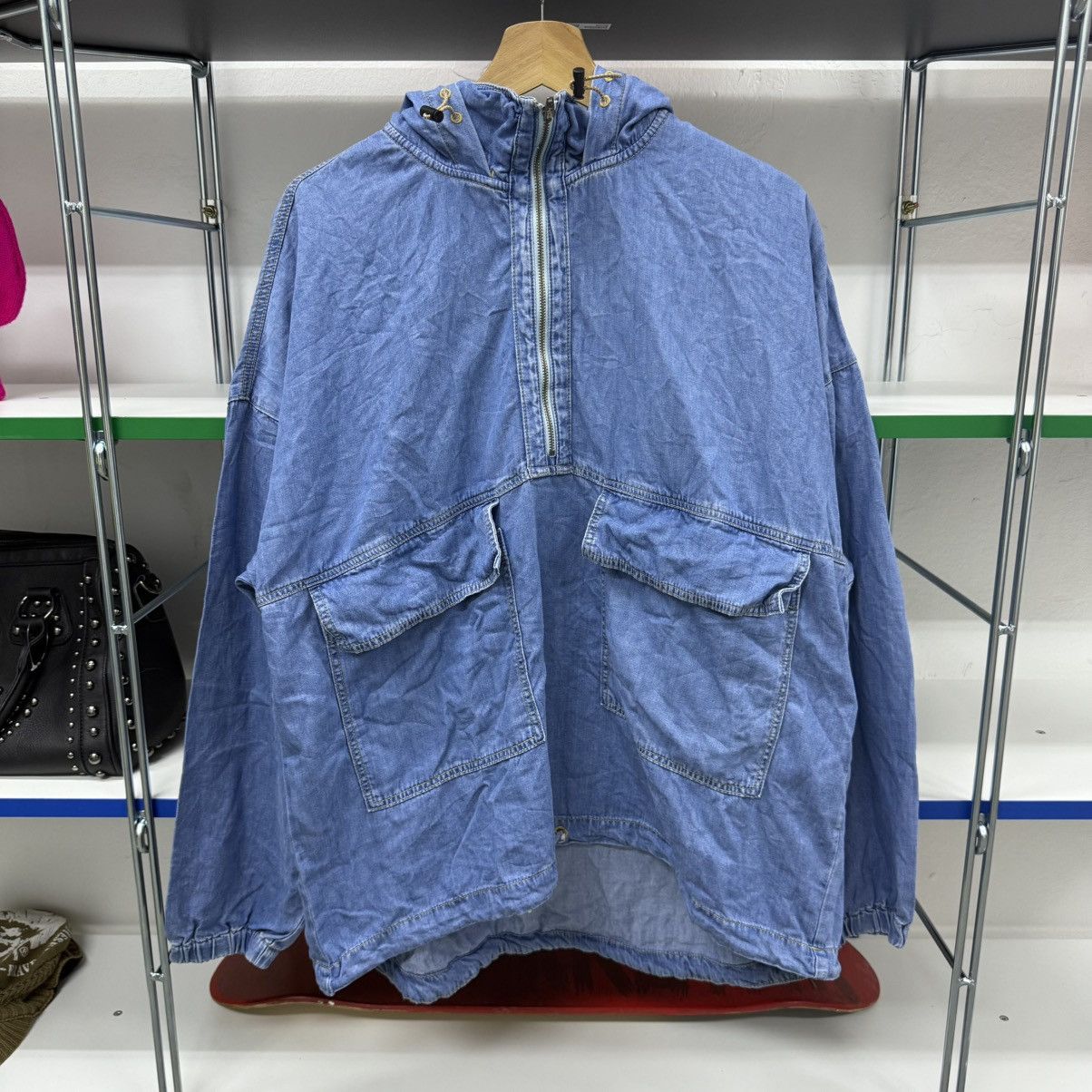 GU × Japanese Brand GU Japan Denim Double Pocket Anorak Size US L / EU 52-54 / 3 - 1 Thumbnail