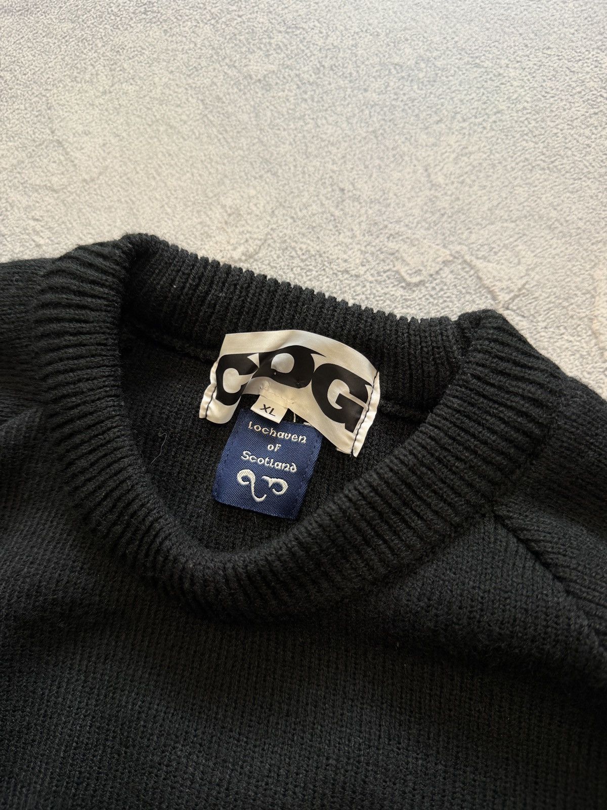 Comme des Garcons CDG Comme Des Garcons Knit Sweater Big Logo Y2K Size US XL / EU 56 / 4 - 4 Thumbnail