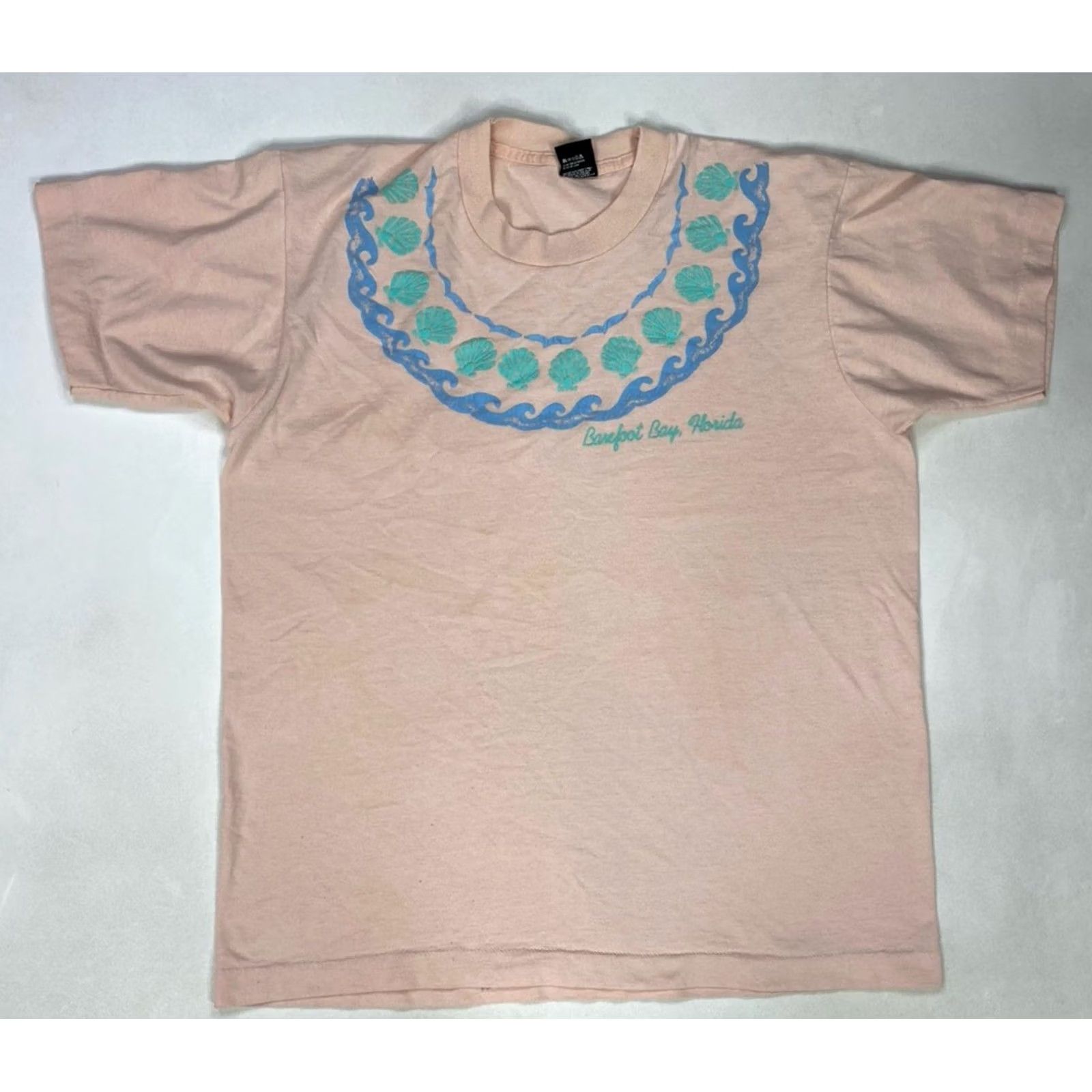 Vintage VINTAGE Barefoot Bay Florida Graphic T-shirt Men Large USA 80s 90s Single Stitch Size US L / EU 52-54 / 3 - 2 Thumbnail