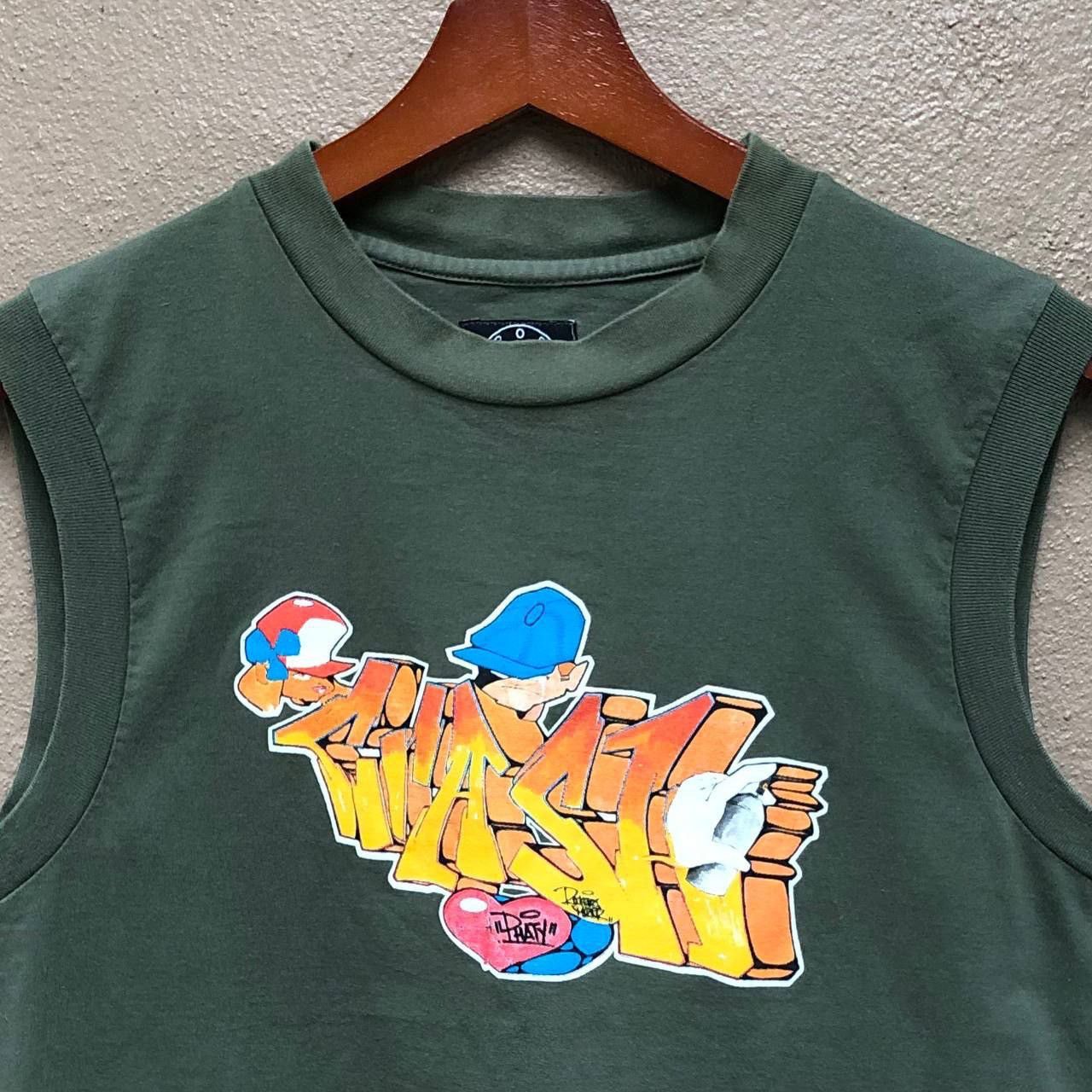 agnes b. 🔥Rare Vintage Y2K Agnes B. x Hiphop Sleeveless Tshirt Size US M / EU 48-50 / 2 - 3 Thumbnail
