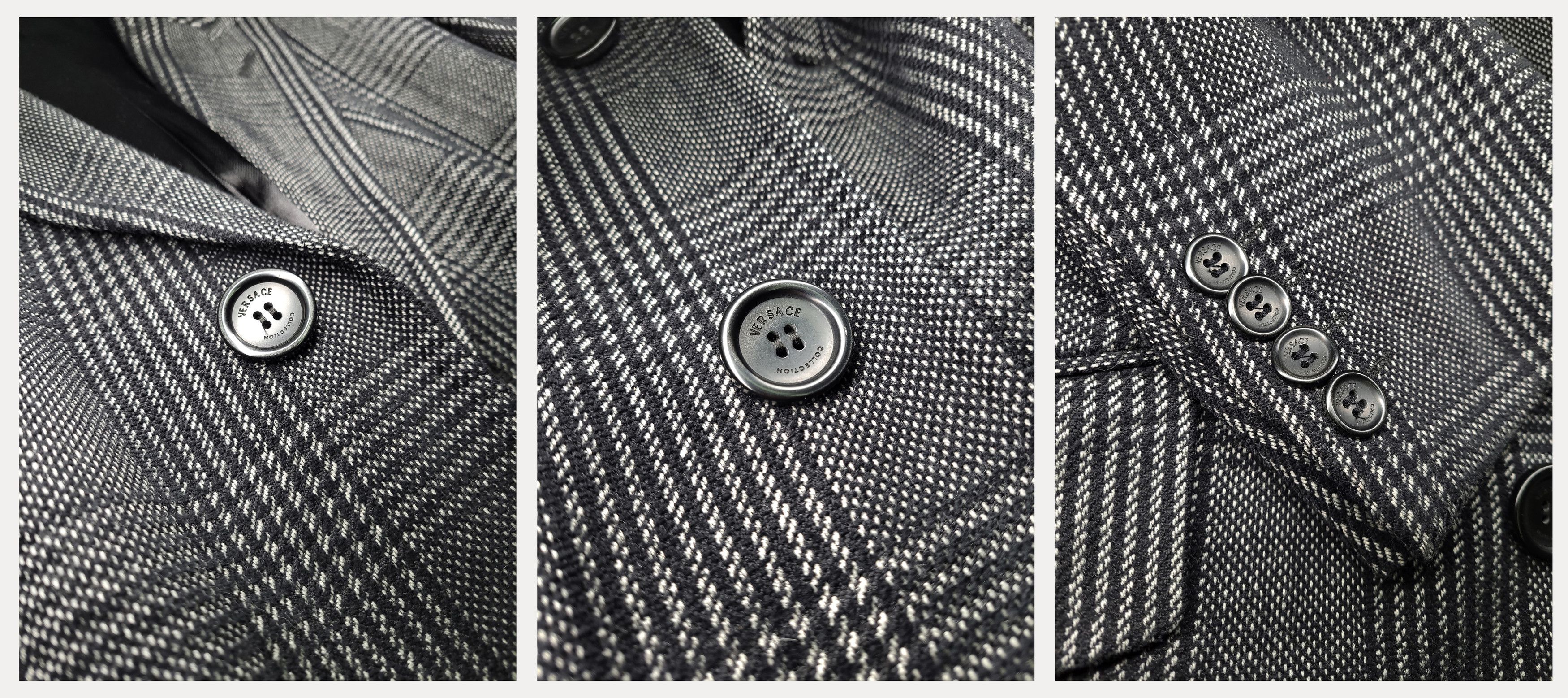 Versace Versace Collection _ Check _ Prince Of Wales _ Wool Coat Size US M / EU 48-50 / 2 - 6 Thumbnail