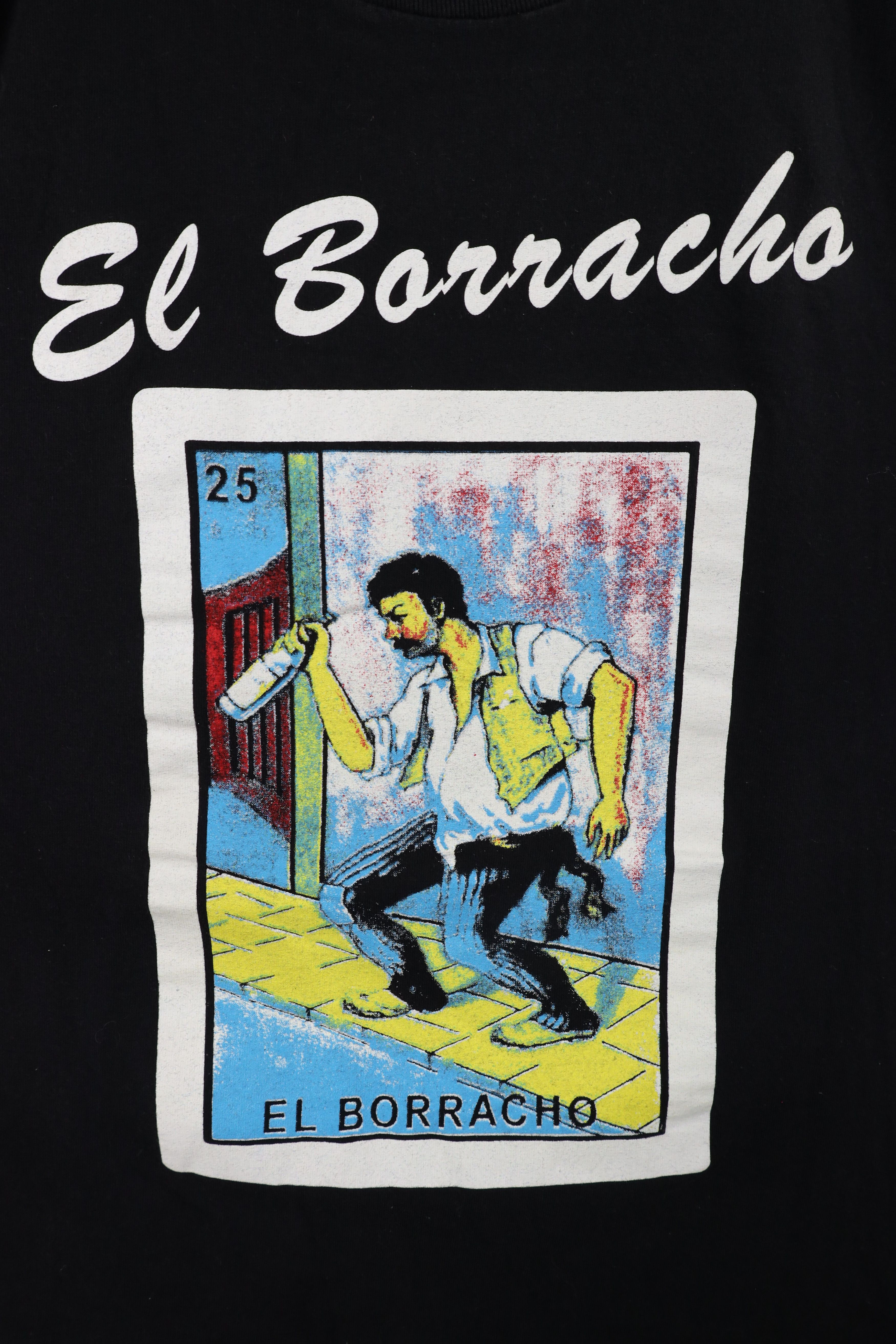 Vintage Vintage 90s Streetwear The Drunk Mexican T-Shirt Black Size US XXL / EU 58 / 5 - 4 Thumbnail