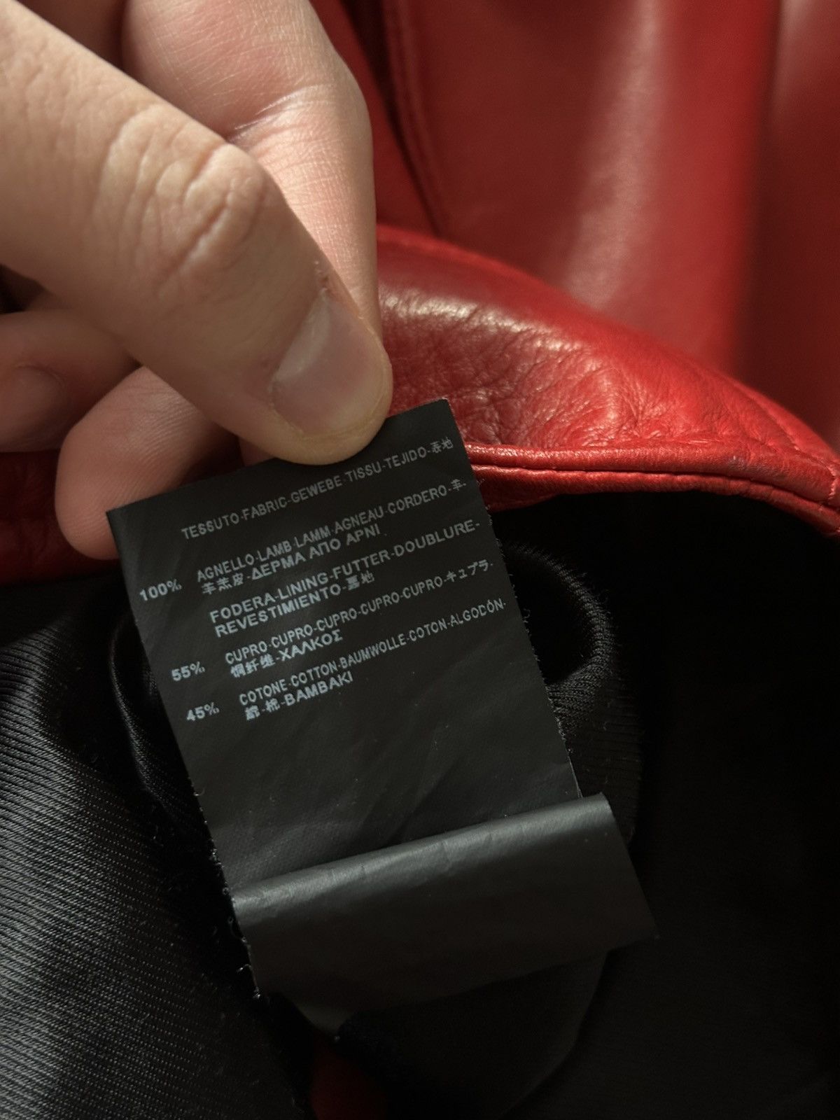 Saint Laurent Paris [50] SS14 Red L01 Lambskin leather jacket Size US M / EU 48-50 / 2 - 20 Thumbnail