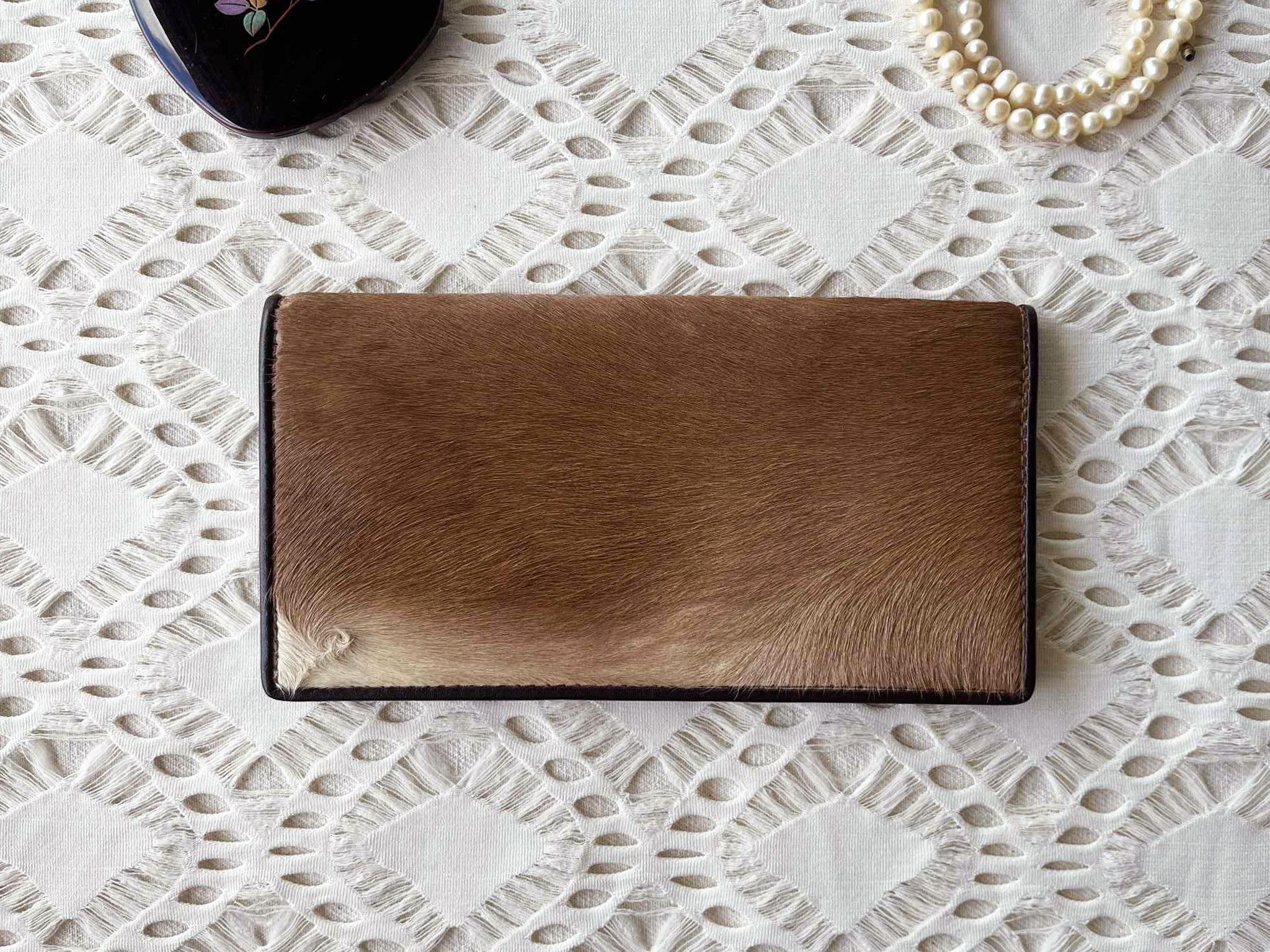 Vintage Vintage Genuine animal hair bifold Long Wallet on pu leather Size ONE SIZE - 2 Thumbnail