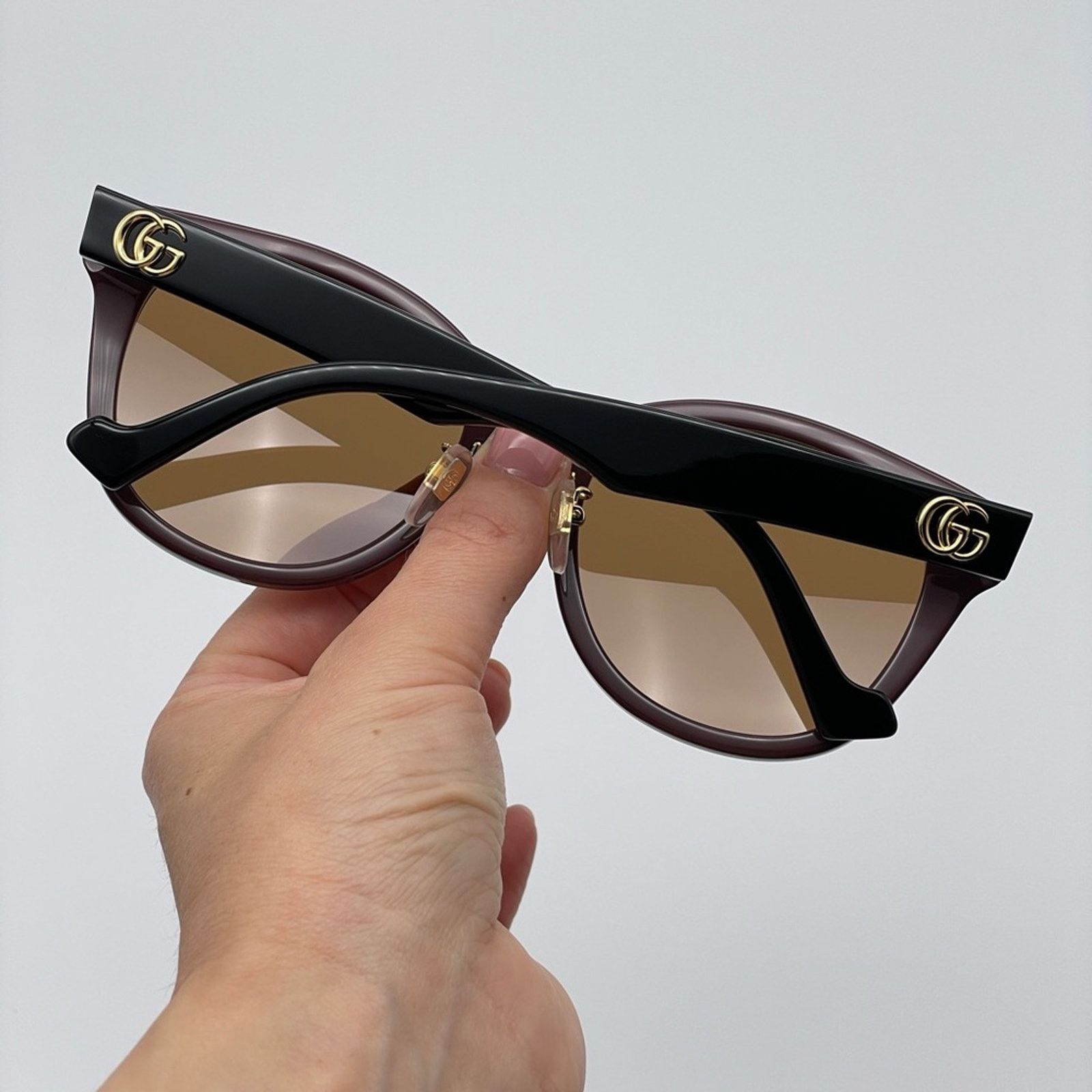 Gucci BRAND NEW GUCCI GG1002SK 003 Brown/Black Women Sunglasses Size ONE SIZE - 10 Thumbnail