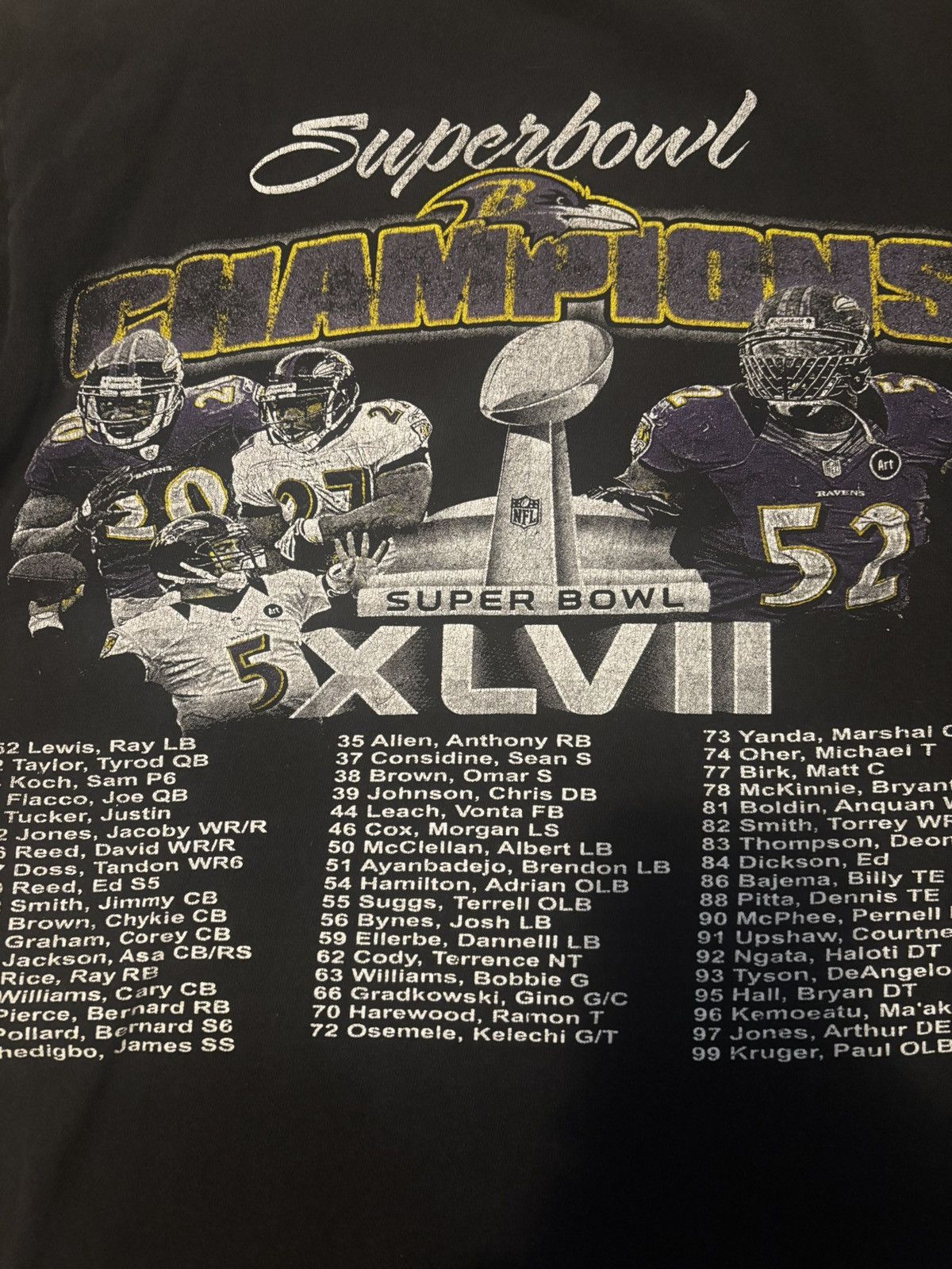 Vintage Vintage Ravens super bowl T-shirt Size US M / EU 48-50 / 2 - 3 Thumbnail