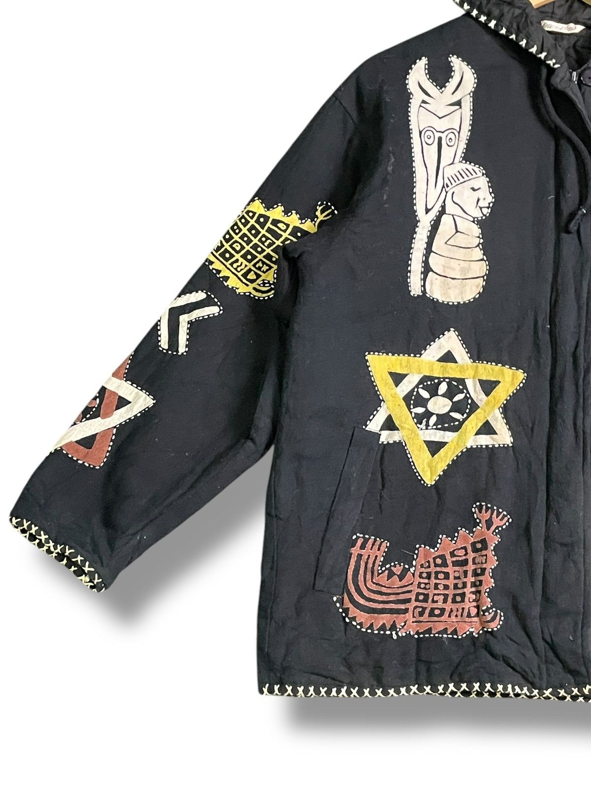 Designer × Vintage Native American West Hooded Jacket (38) Size US M / EU 48-50 / 2 - 5 Thumbnail
