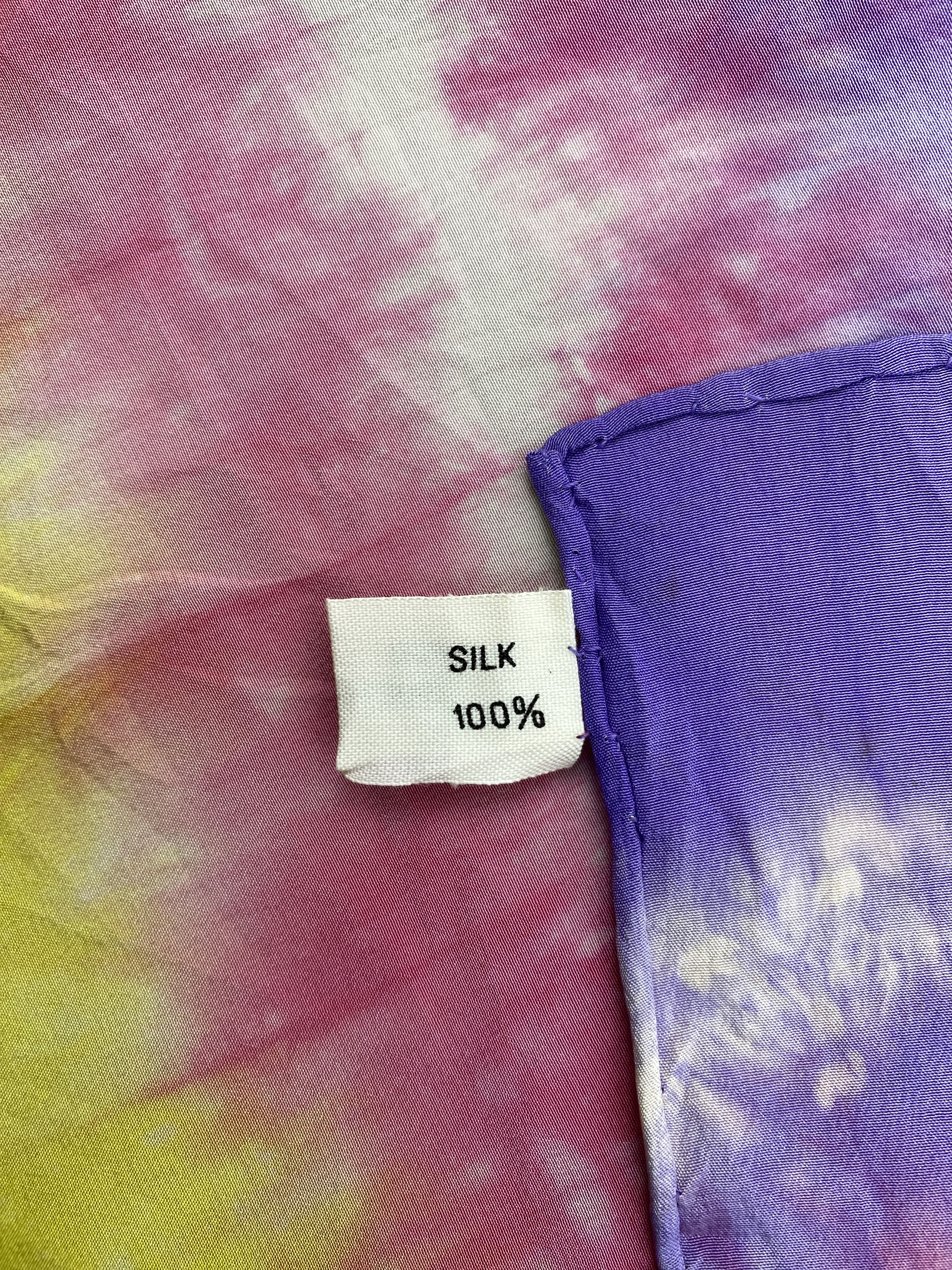 Japanese Brand Vintage Silk Handkerchief / Neckerchief HKC0667 Size ONE SIZE - 4 Thumbnail