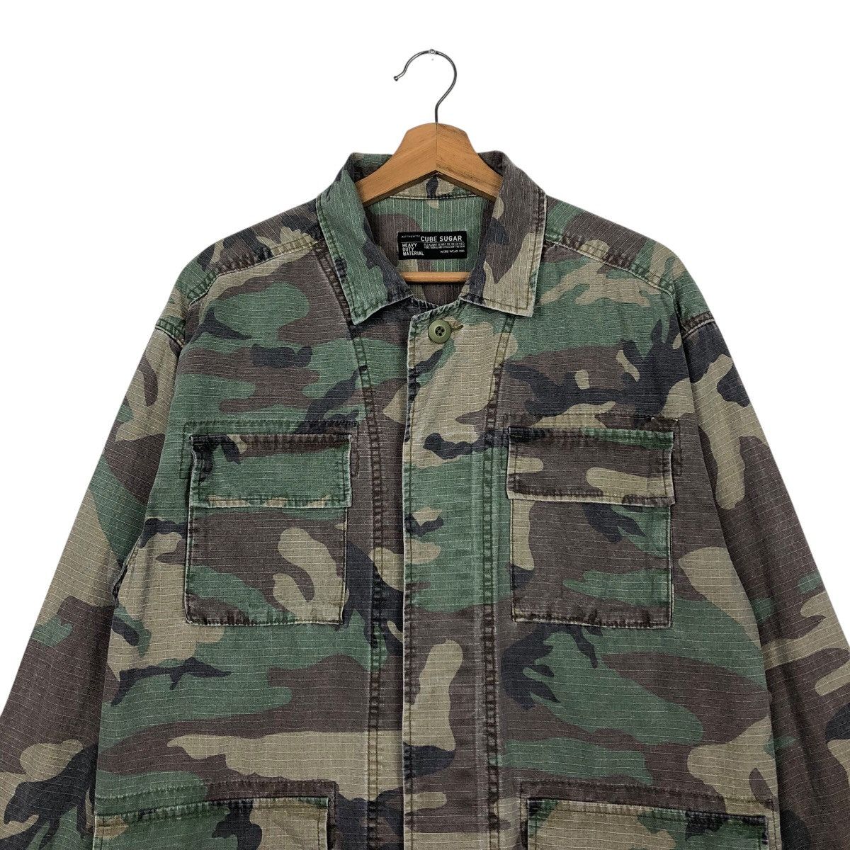 Vintage 📌Vintage Chore Military Jacket Cube Sugar Size US M / EU 48-50 / 2 - 4 Thumbnail